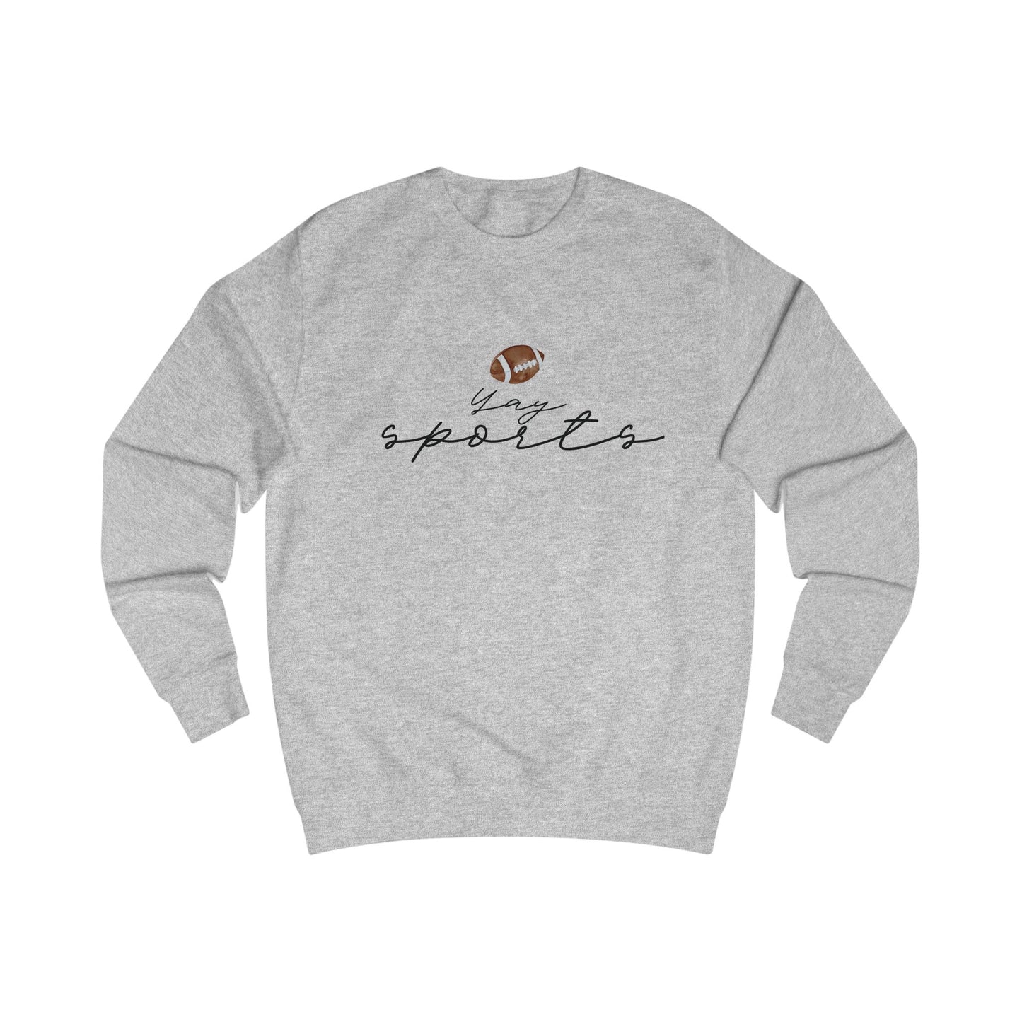 Yay Sports with Football Graphic, Cozy Sportswear, Fitness Gift, Game Day Apparel, Great for Fall Outings