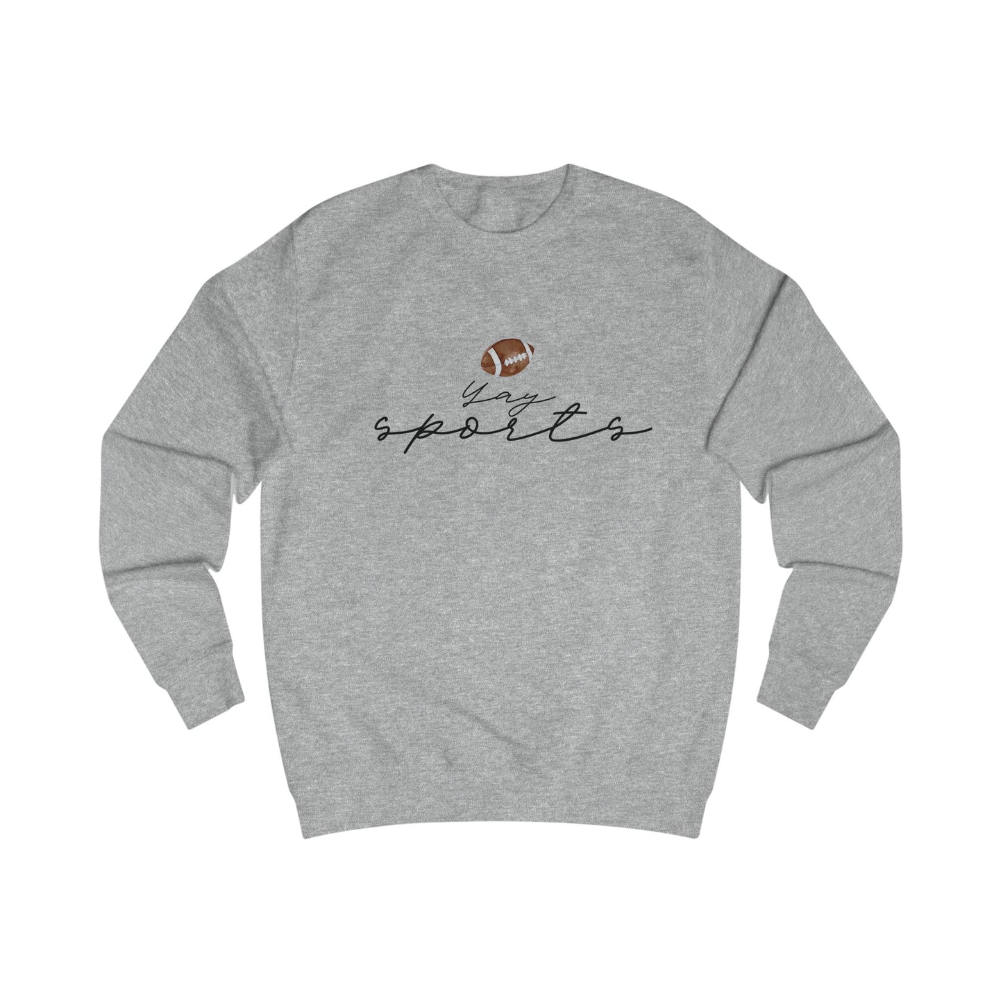 Yay Sports with Football Graphic, Cozy Sportswear, Fitness Gift, Game Day Apparel, Great for Fall Outings