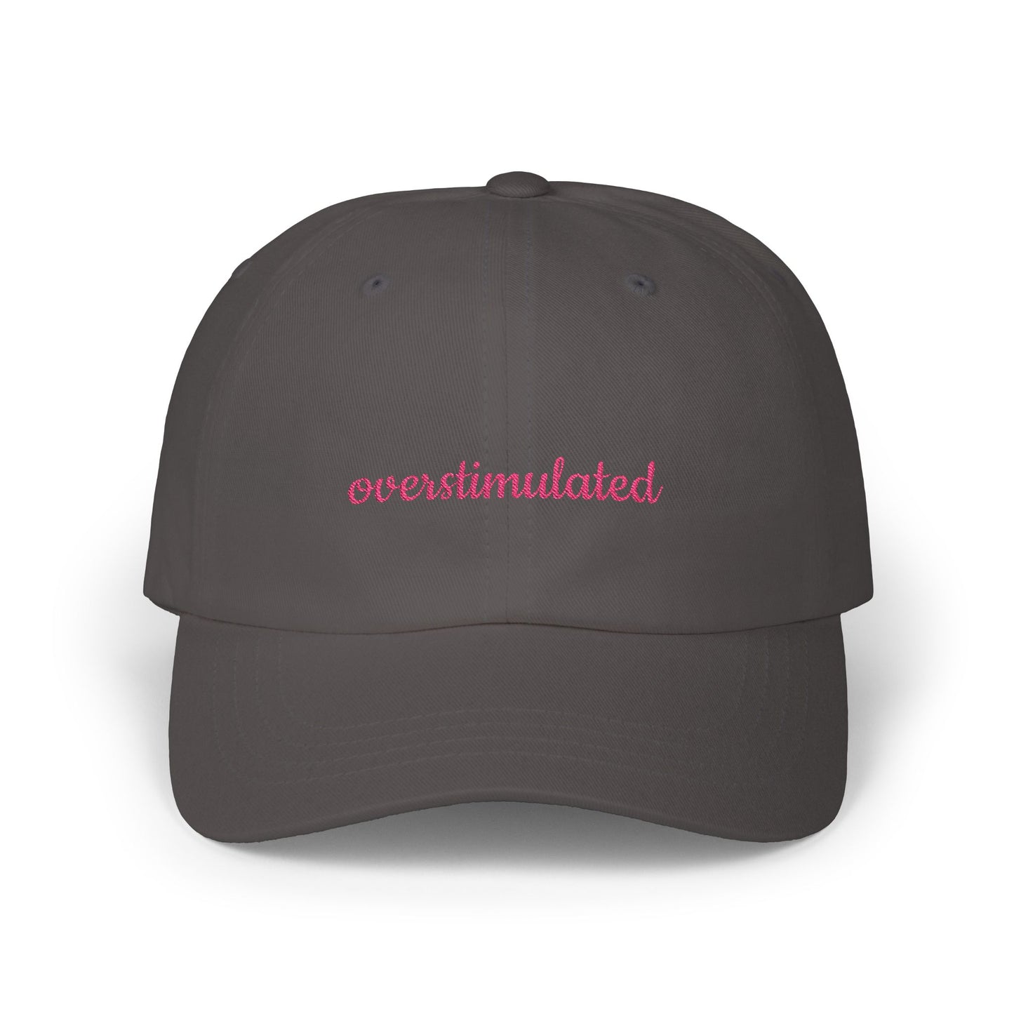 Overstimulated Cap, Trendy Hat, Gift for the Overstimulated, Adjustable Cap, Fashionable Accessory, Casual Everyday Wear