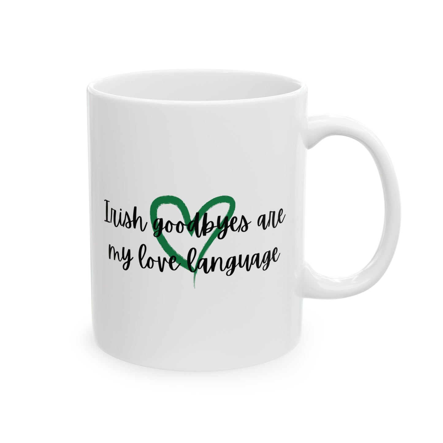 Irish Goodbye Mug - Perfect for St. Patrick's Day, Fun Gift for Friends, Coffee Lover's Must-Have, Ceramic Cup for Home or Office