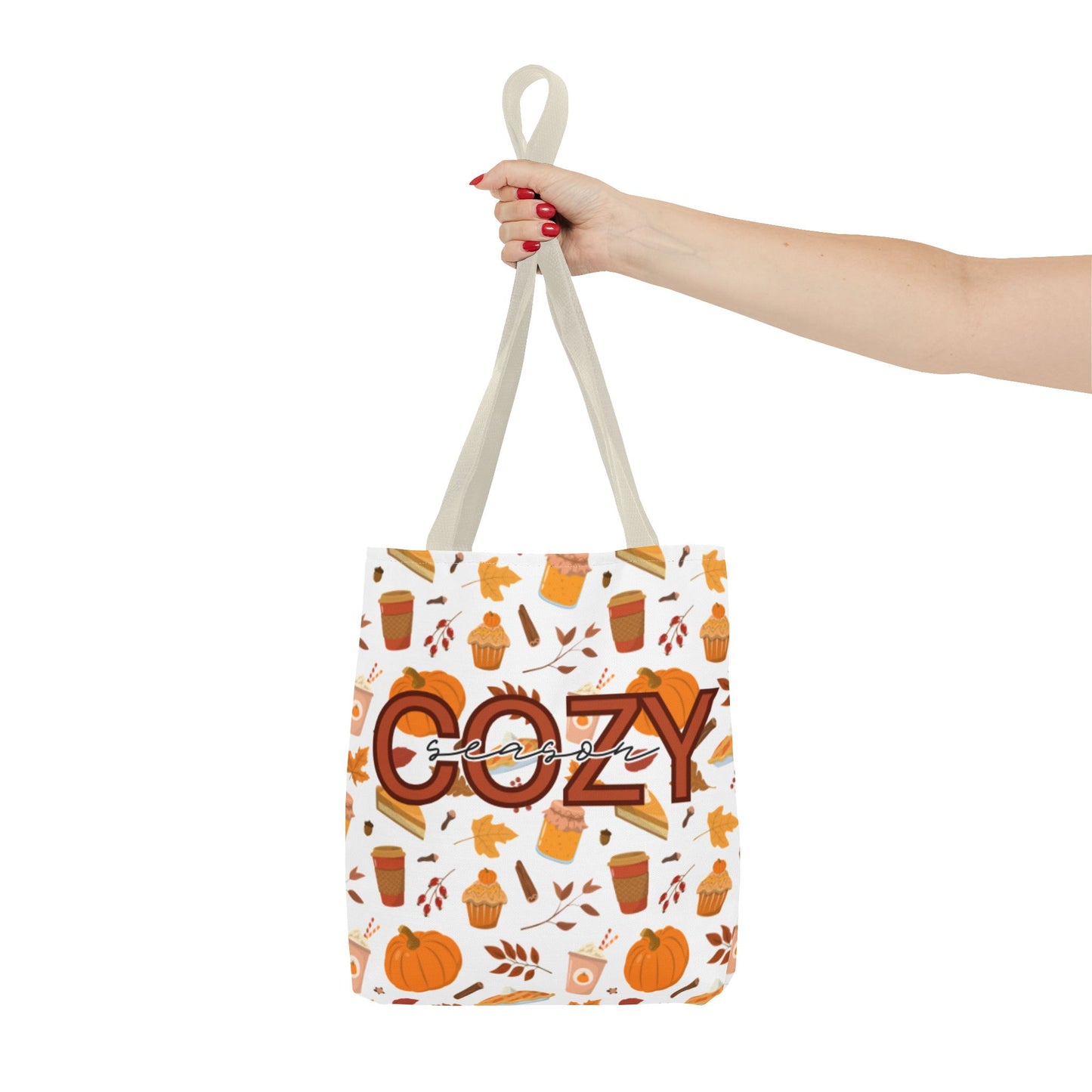 Cozy Season Tote Bag, Fall Tote, Autumn Bag, Halloween Shopping Bag, Seasonal Gift, Eco-Friendly Tote
