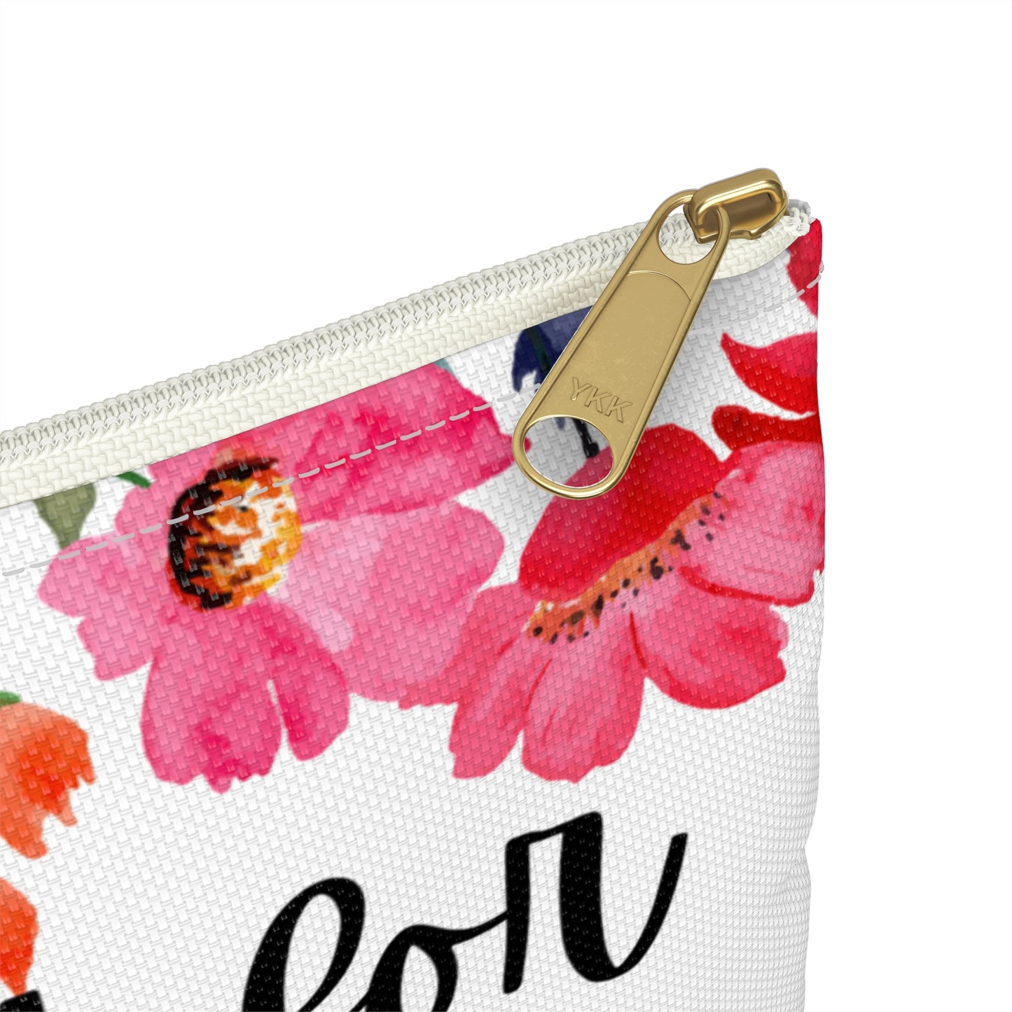Floral Thank God for Antidepressants Accessory Pouch | Mental Health Awareness, Gift for Friends, Self-Care Pouch, Motivational Bag