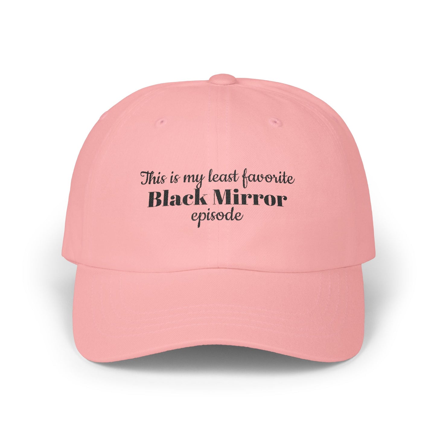 Black Mirror Cap, Black Mirror Fan Hat, Casual Headwear, Unique Gift for Anyone Wishing to Wake up from this Reality