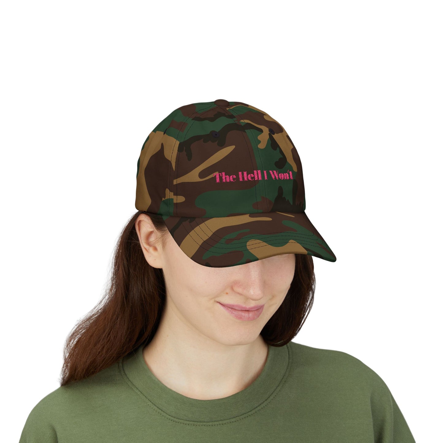 The Hell I Won't Cap- Embroidered Sass Cap, Bold Statement Hat for Rule Breakers, Funny Rebellious Baseball Cap