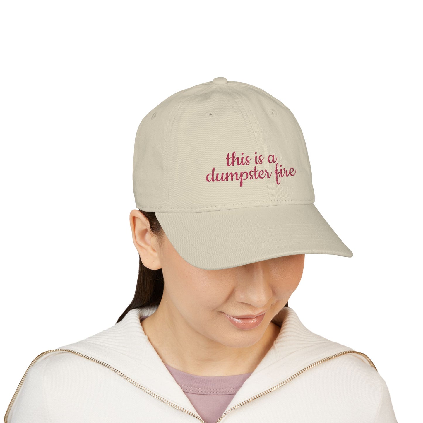 Organic Embroidered Baseball Cap - Humorous Gift, Casual Style, Unisex Hat, Summer Accessory, Everyday Wear, Funny Cap