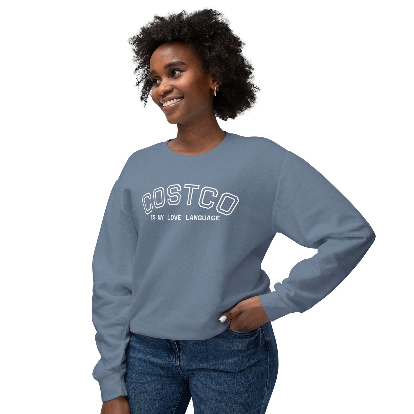 Costco Love Language Sweatshirt, Unisex Crewneck, Cozy Gift for Food Lovers, Casual Fashion, Great for Holidays & Everyday Wear