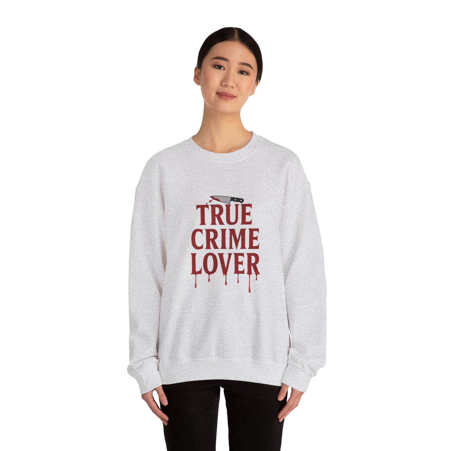 True Crime Lover Sweatshirt- Cozy Murder Show Crewneck, Funny Gift for Crime Junkies, Podcast Bingers & Sleuth Queens