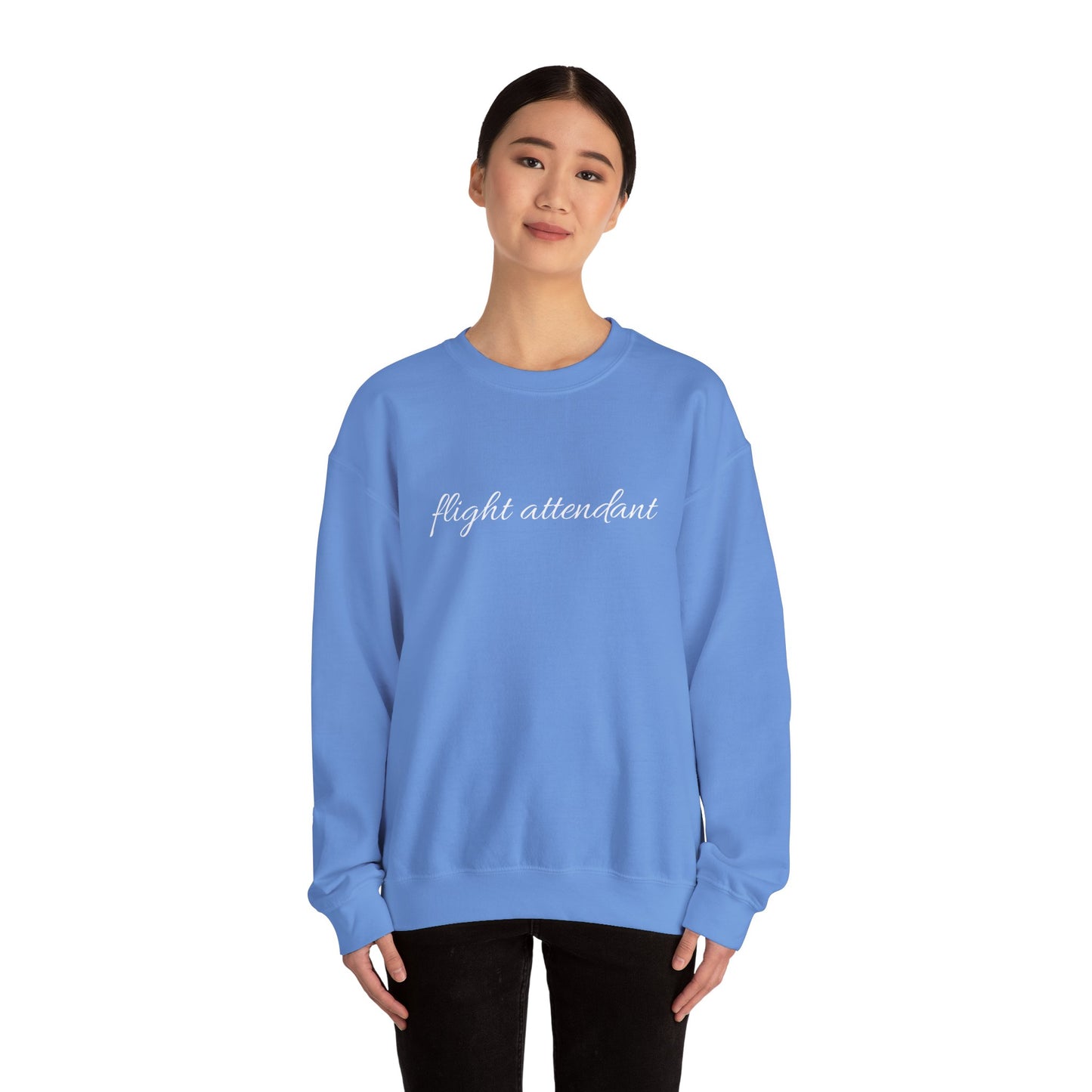 Flight Attendant Sweatshirt- Cozy Crew Life Pullover, Funny Airline Crew Gift, Travel Day Essential for Aviation Lovers