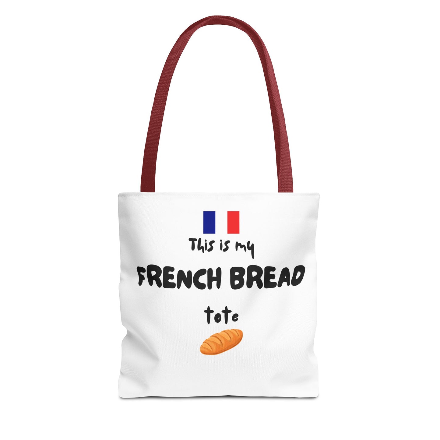 French Bread Tote Bag - Perfect for International Flight Crews, Fun Grocery Bag, Market Tote, Shopping Bag, Gift for Bakers, Bread Lovers, French Culture
