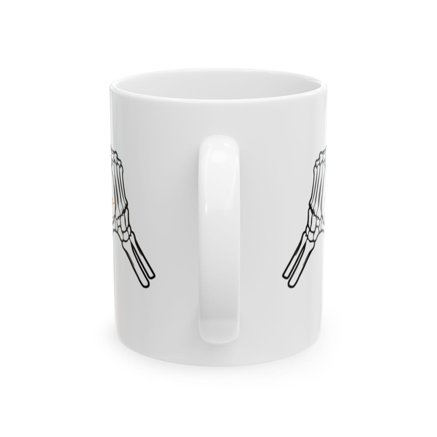 Skeleton Hand Coffee Mug, Unique Ceramic Cup, Halloween Decor, Gothic Gift, Quirky Drinkware, Spooky Tea Mug
