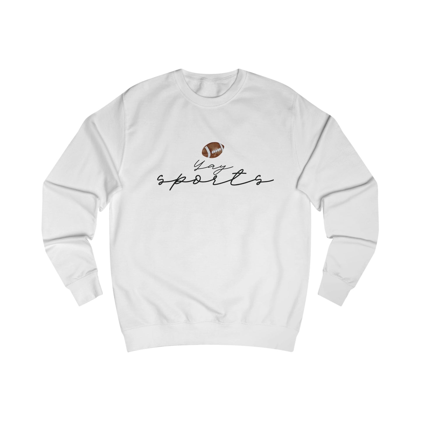 Yay Sports with Football Graphic, Cozy Sportswear, Fitness Gift, Game Day Apparel, Great for Fall Outings