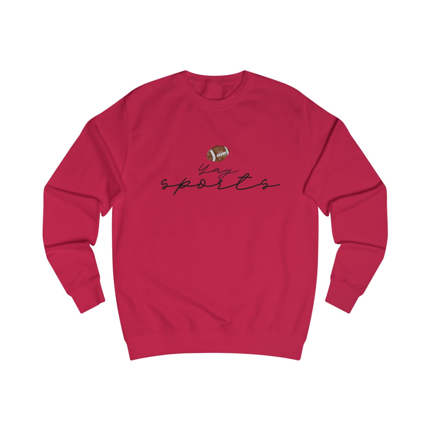 Yay Sports with Football Graphic, Cozy Sportswear, Fitness Gift, Game Day Apparel, Great for Fall Outings