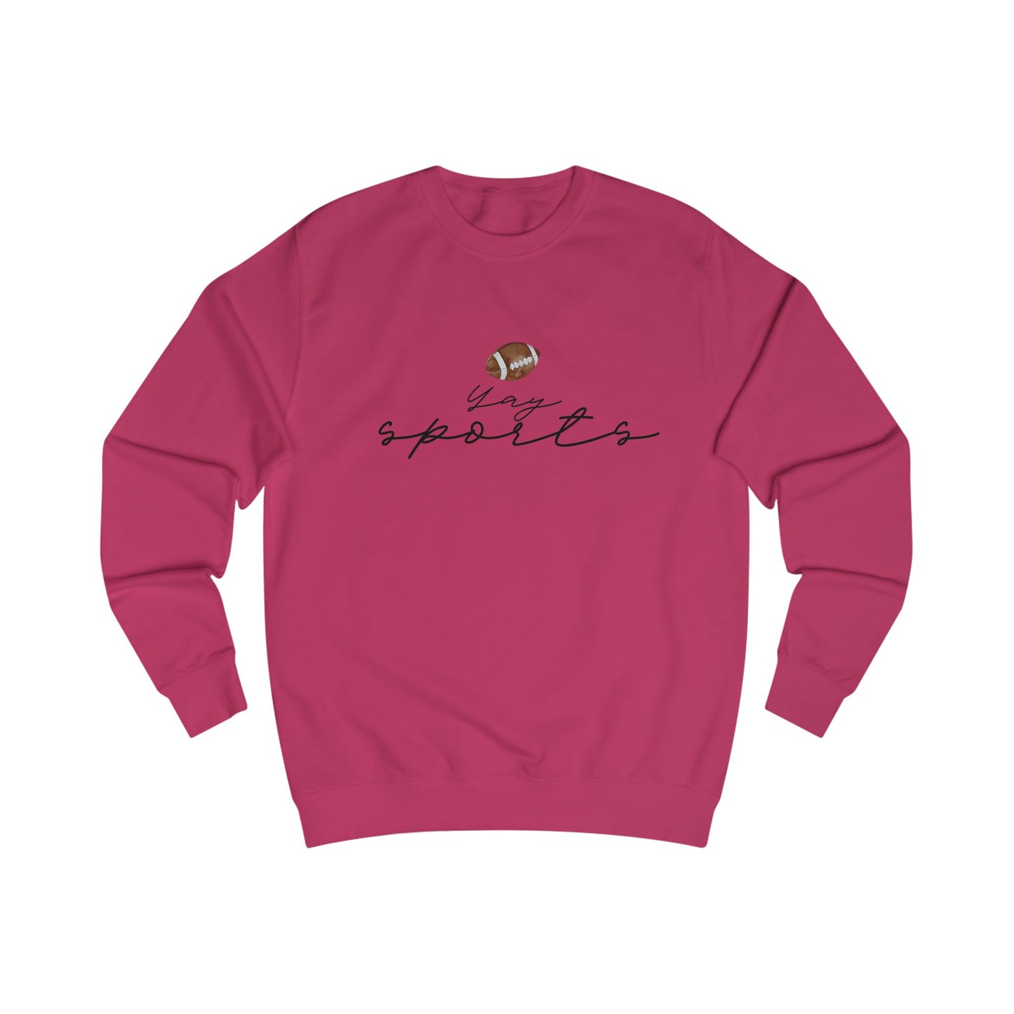 Yay Sports with Football Graphic, Cozy Sportswear, Fitness Gift, Game Day Apparel, Great for Fall Outings