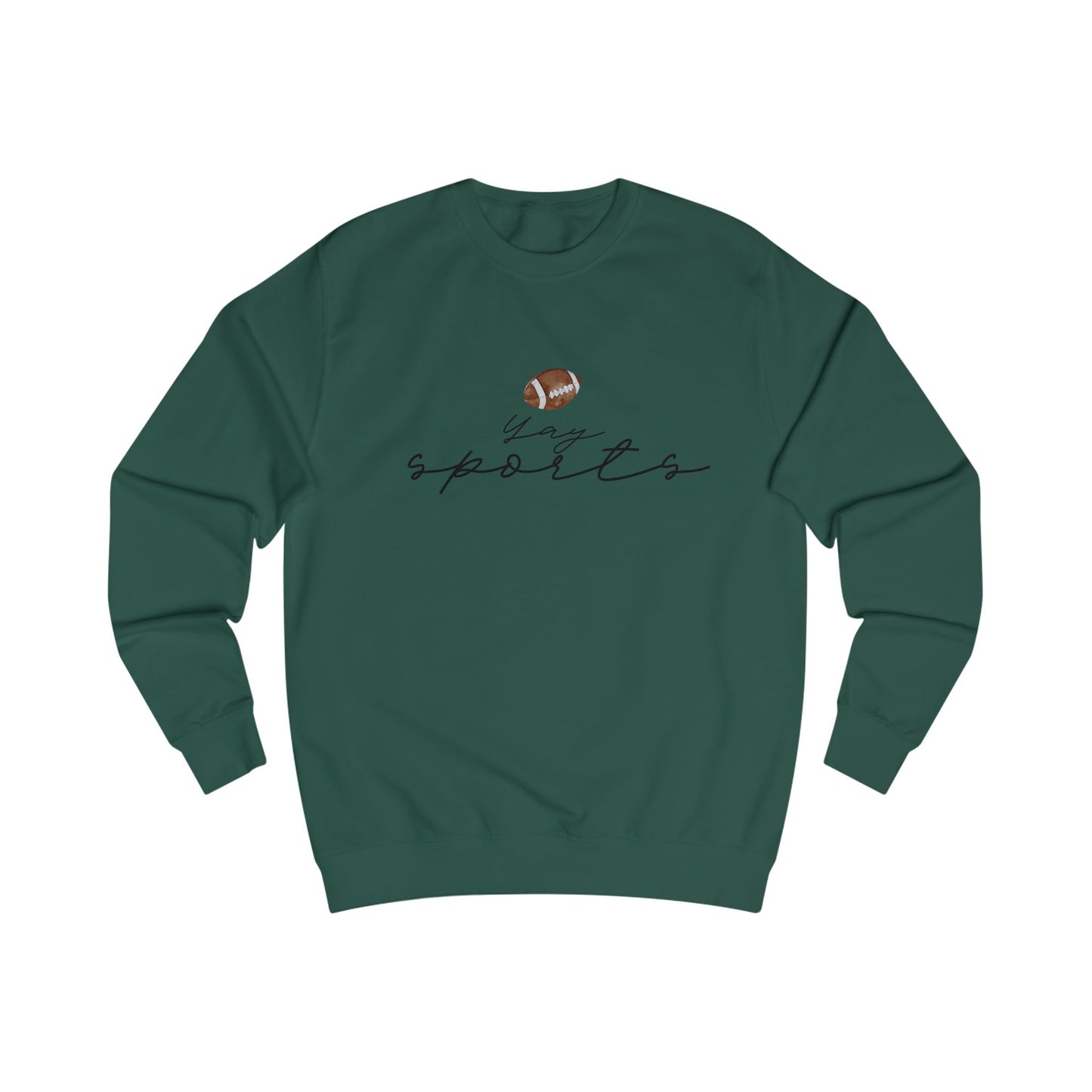 Yay Sports with Football Graphic, Cozy Sportswear, Fitness Gift, Game Day Apparel, Great for Fall Outings