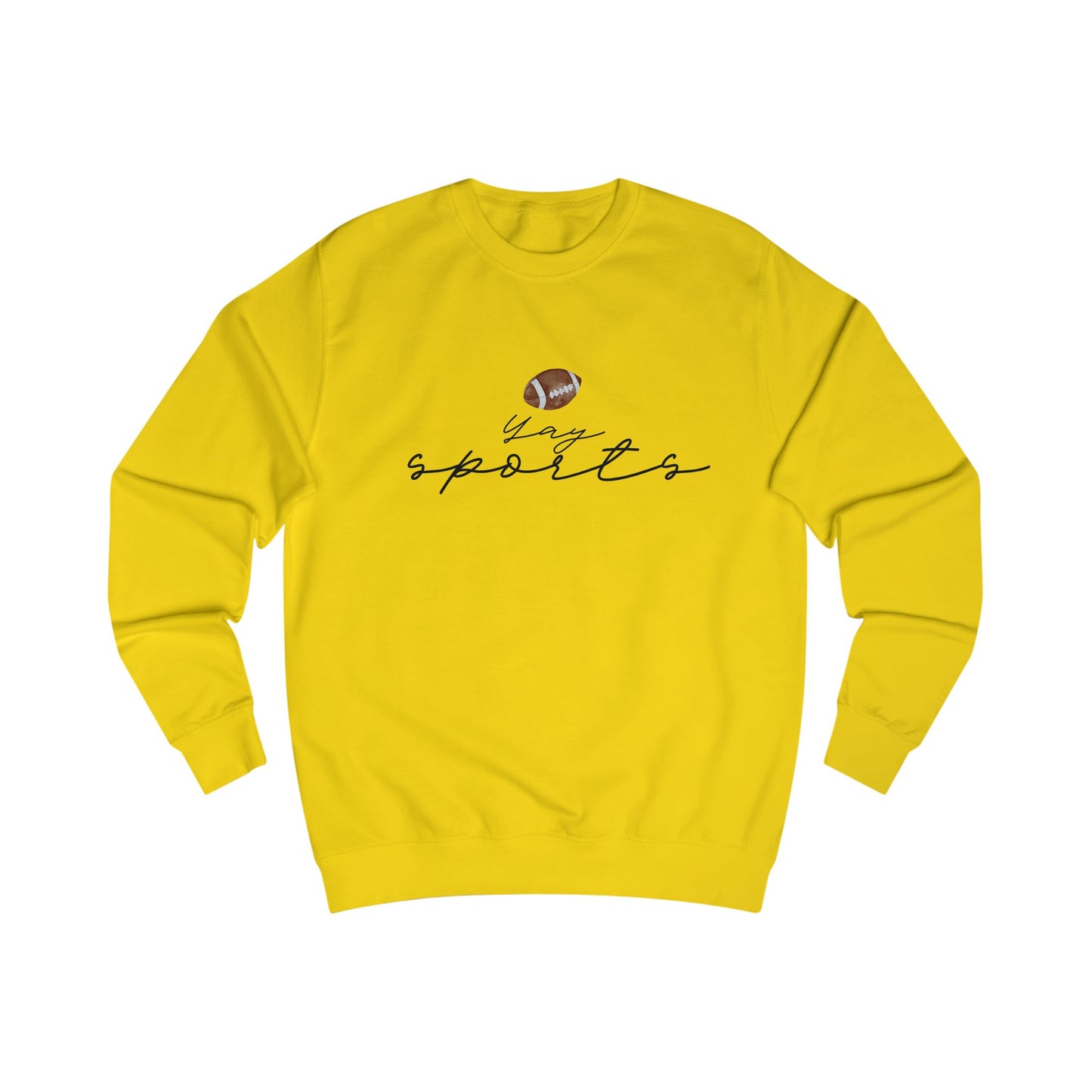 Yay Sports with Football Graphic, Cozy Sportswear, Fitness Gift, Game Day Apparel, Great for Fall Outings