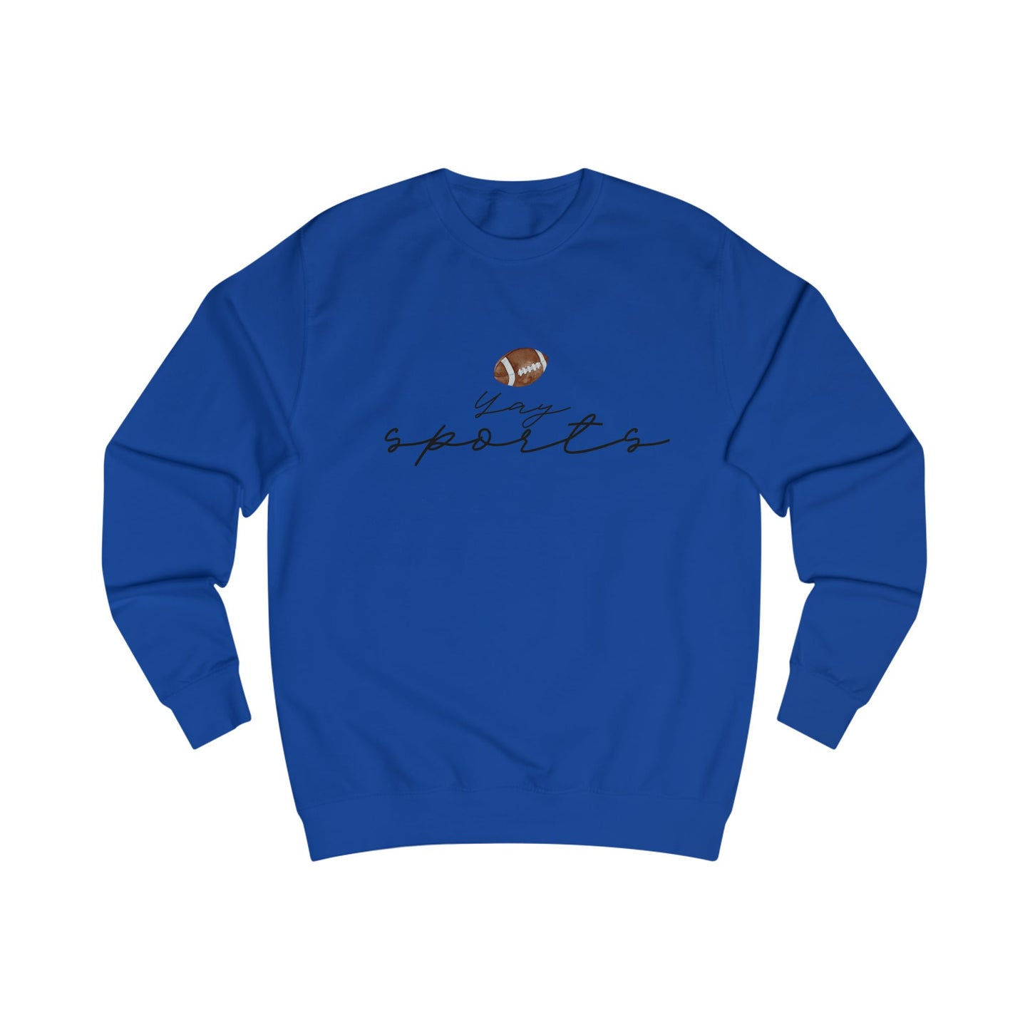 Yay Sports with Football Graphic, Cozy Sportswear, Fitness Gift, Game Day Apparel, Great for Fall Outings