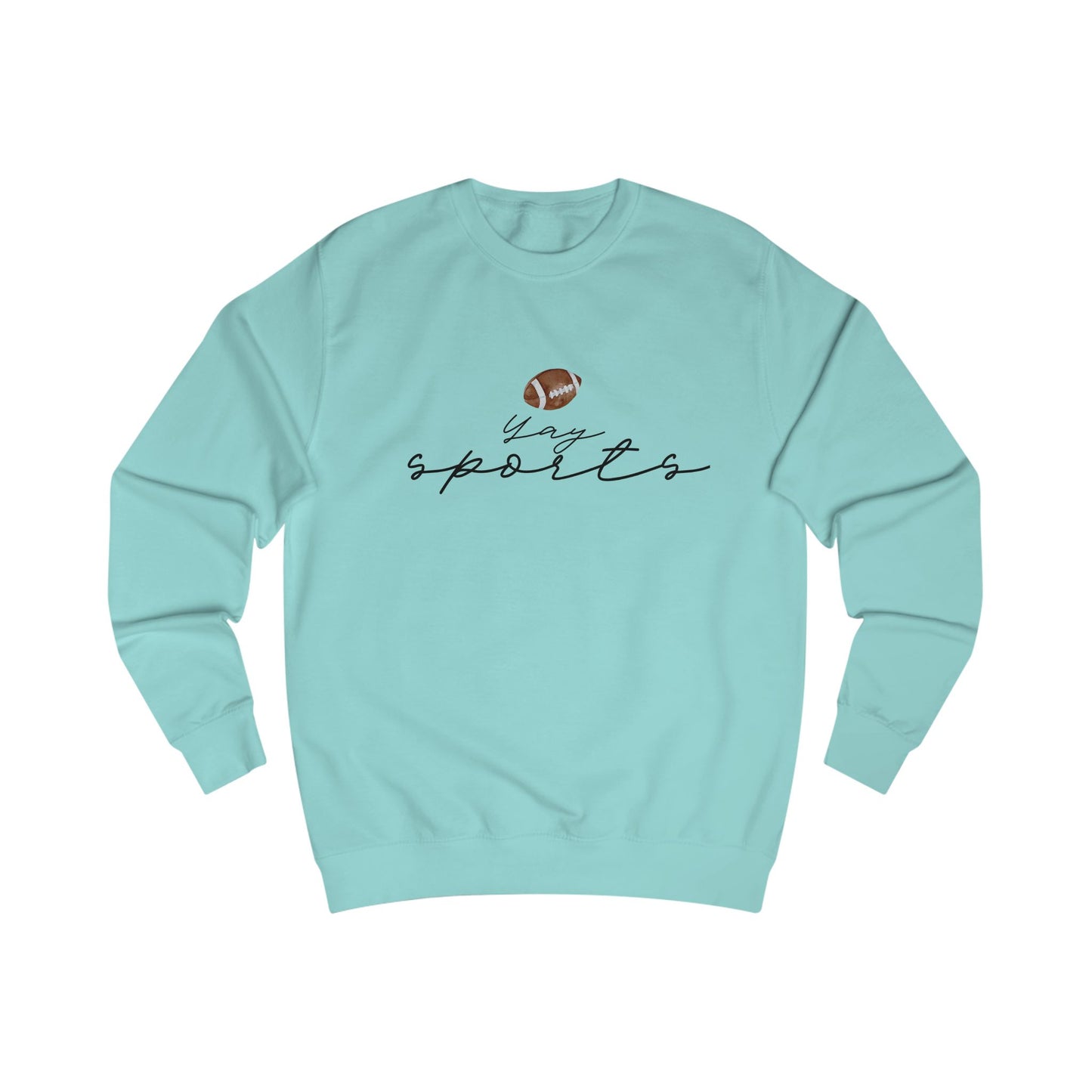 Yay Sports with Football Graphic, Cozy Sportswear, Fitness Gift, Game Day Apparel, Great for Fall Outings