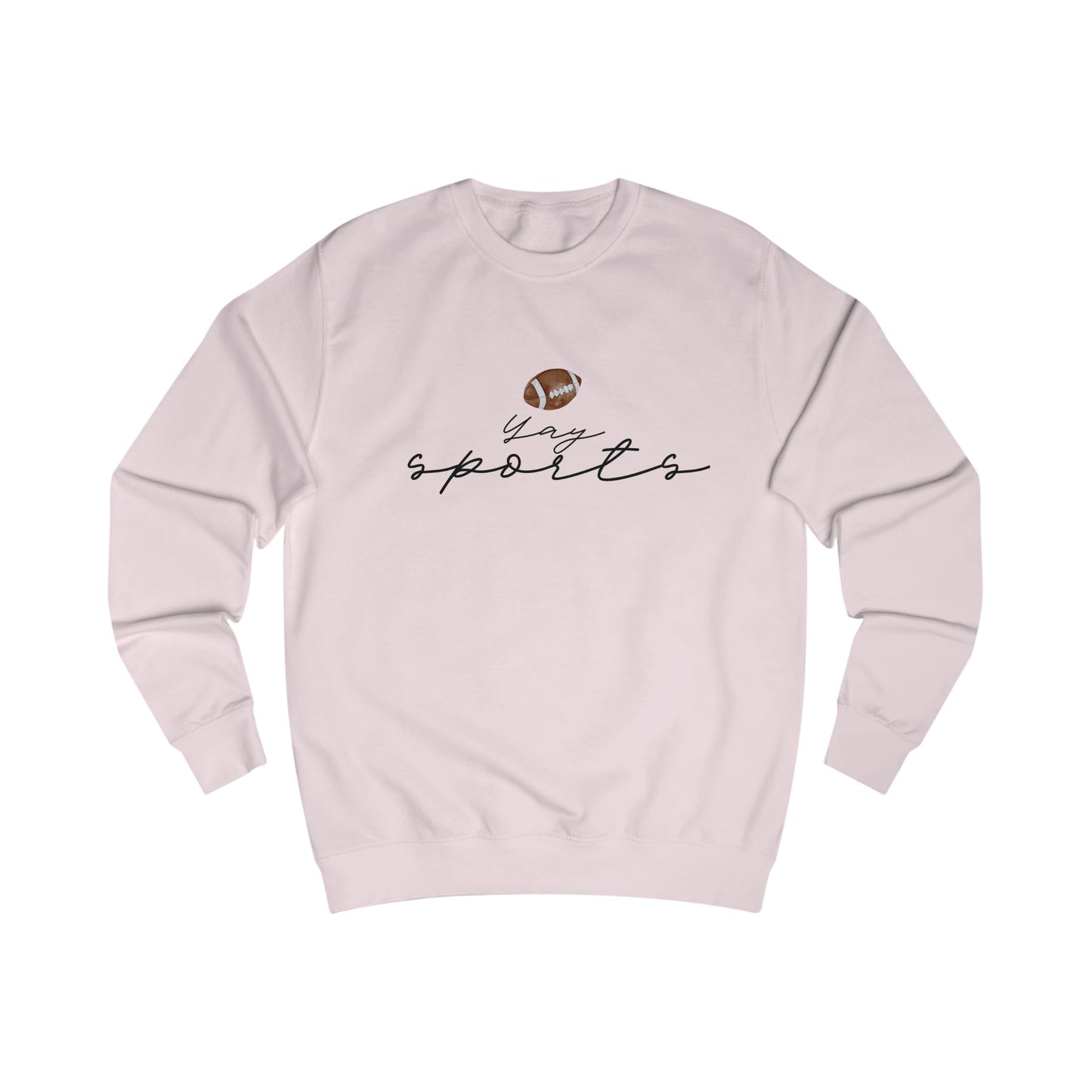 Yay Sports with Football Graphic, Cozy Sportswear, Fitness Gift, Game Day Apparel, Great for Fall Outings