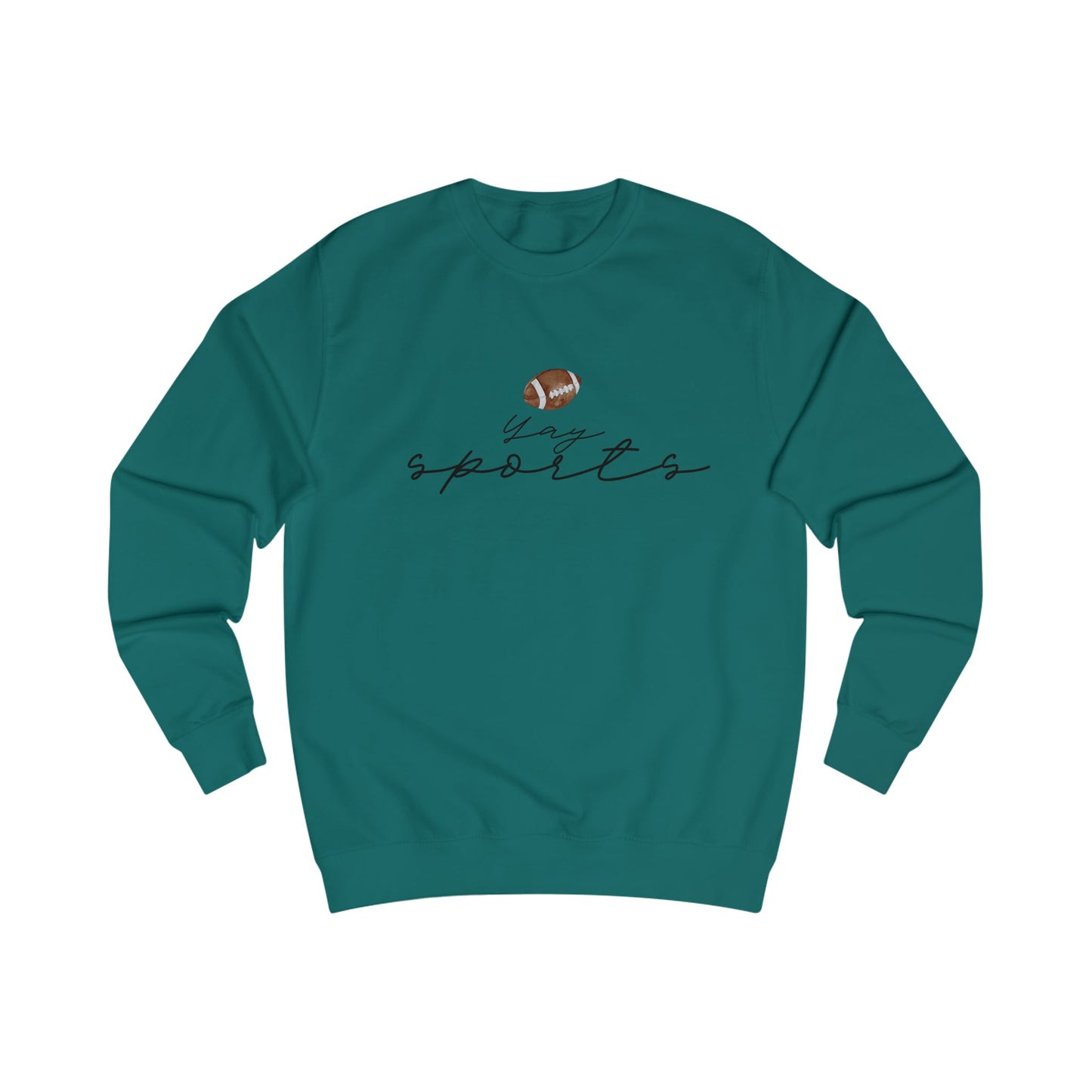 Yay Sports with Football Graphic, Cozy Sportswear, Fitness Gift, Game Day Apparel, Great for Fall Outings
