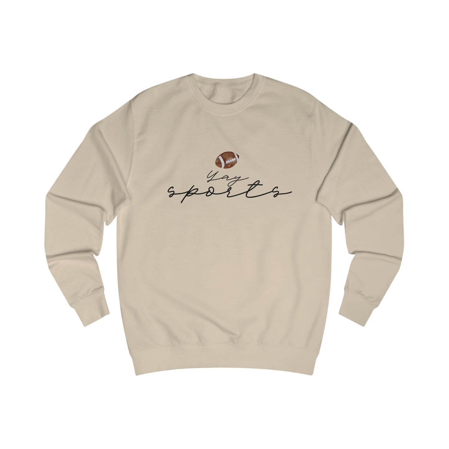 Yay Sports with Football Graphic, Cozy Sportswear, Fitness Gift, Game Day Apparel, Great for Fall Outings