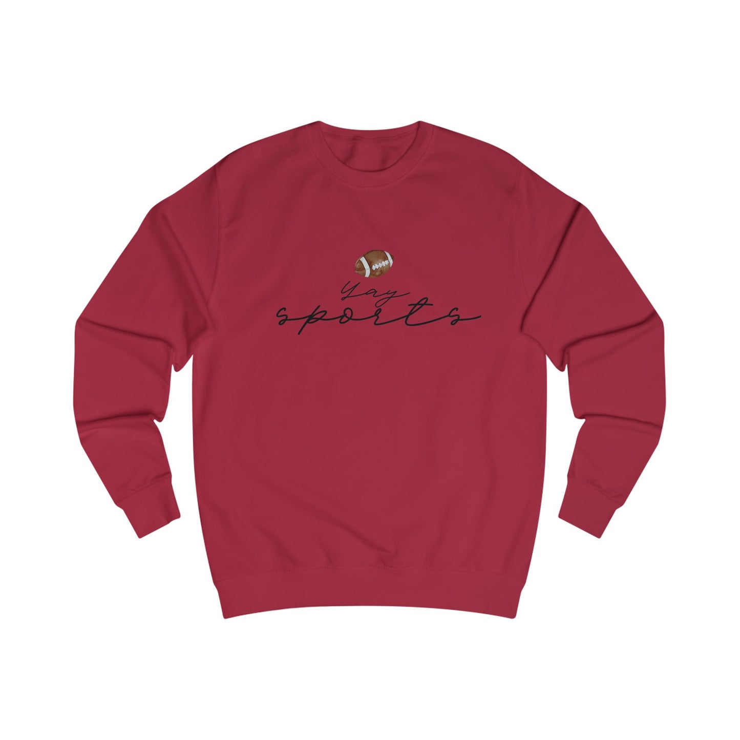 Yay Sports with Football Graphic, Cozy Sportswear, Fitness Gift, Game Day Apparel, Great for Fall Outings