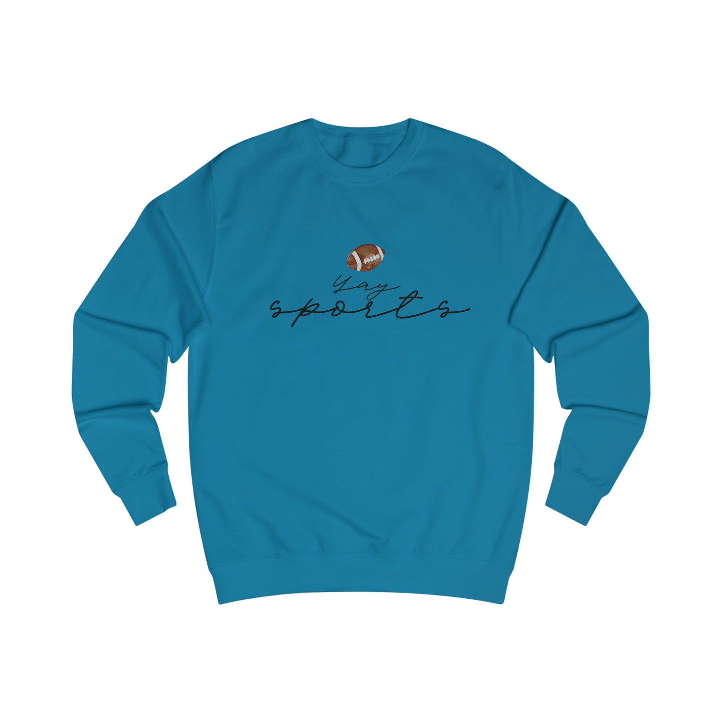Yay Sports with Football Graphic, Cozy Sportswear, Fitness Gift, Game Day Apparel, Great for Fall Outings