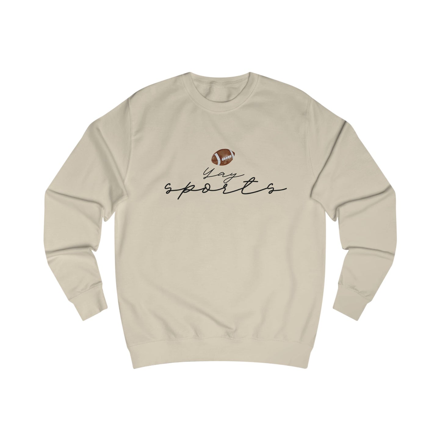 Yay Sports with Football Graphic, Cozy Sportswear, Fitness Gift, Game Day Apparel, Great for Fall Outings