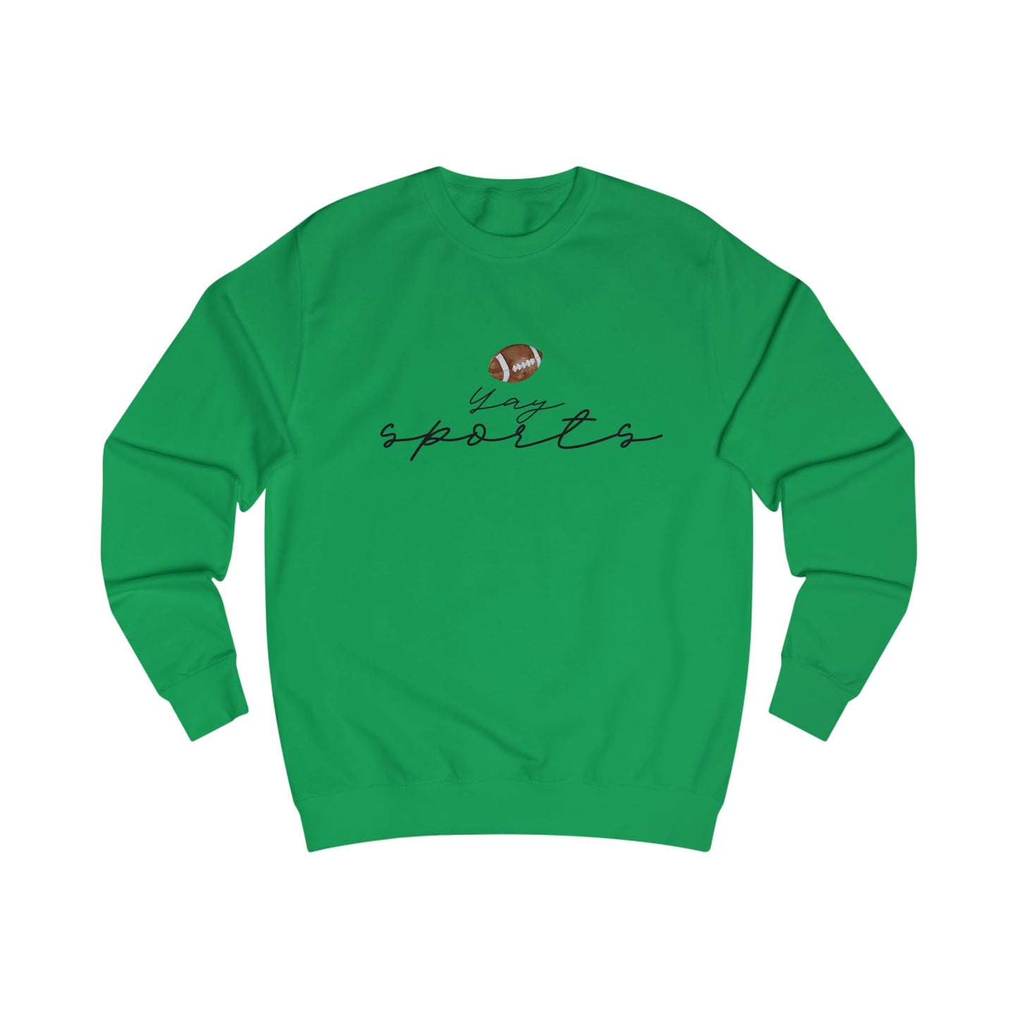 Yay Sports with Football Graphic, Cozy Sportswear, Fitness Gift, Game Day Apparel, Great for Fall Outings
