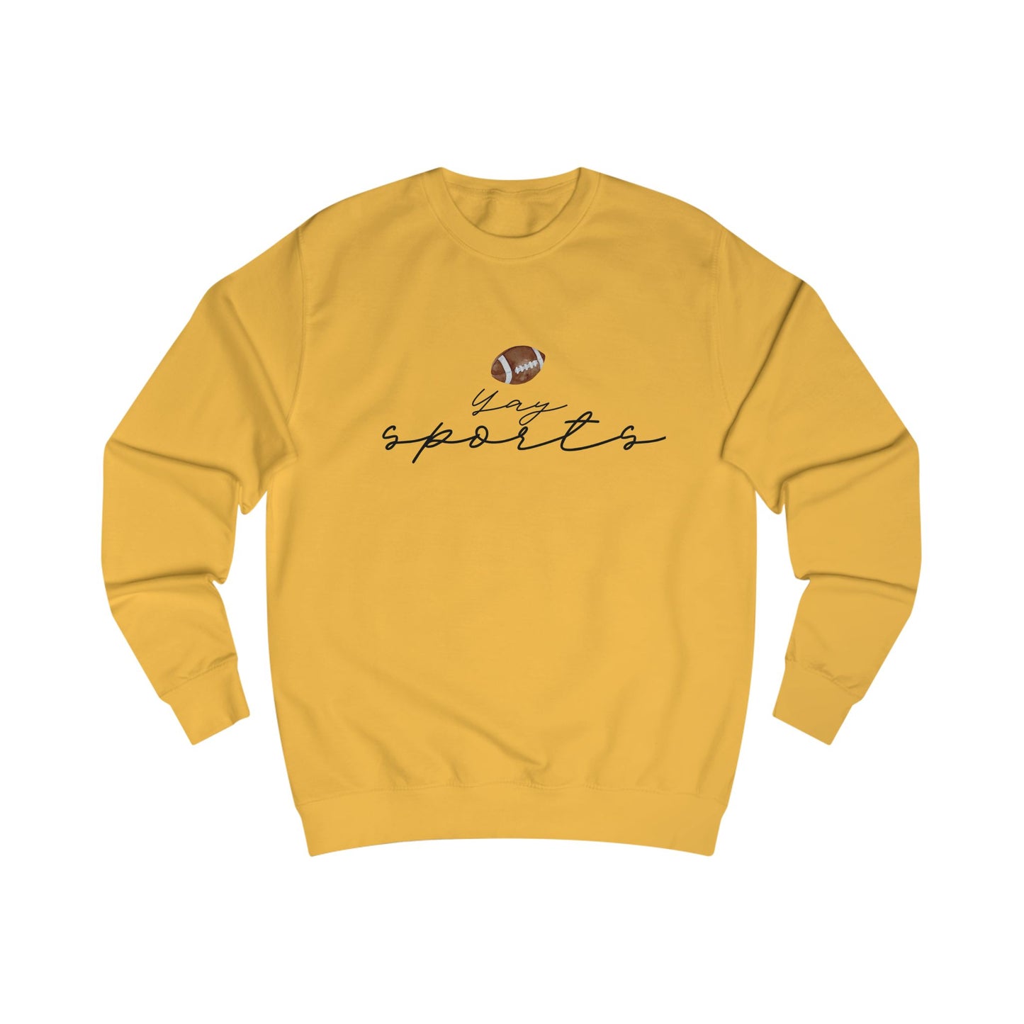 Yay Sports with Football Graphic, Cozy Sportswear, Fitness Gift, Game Day Apparel, Great for Fall Outings