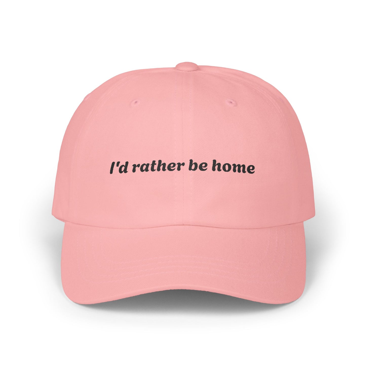 I'd Rather be Home Cap- Funny Coffee Mug for Friends, Parents, Teachers, Professionals, Humans, Tiktok Quote Mug