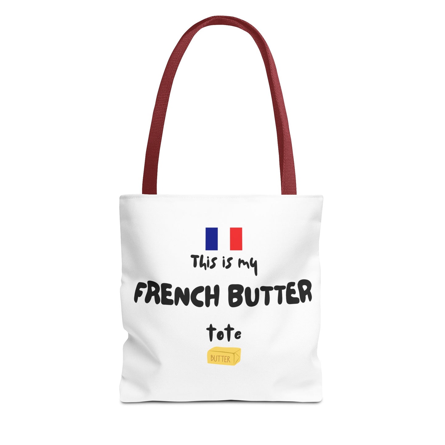 French Butter Tote Bag - Perfect for Food Lovers, International Flight Crews, Shopping, Beach Days, Eco-Friendly Gift, Summer Outings
