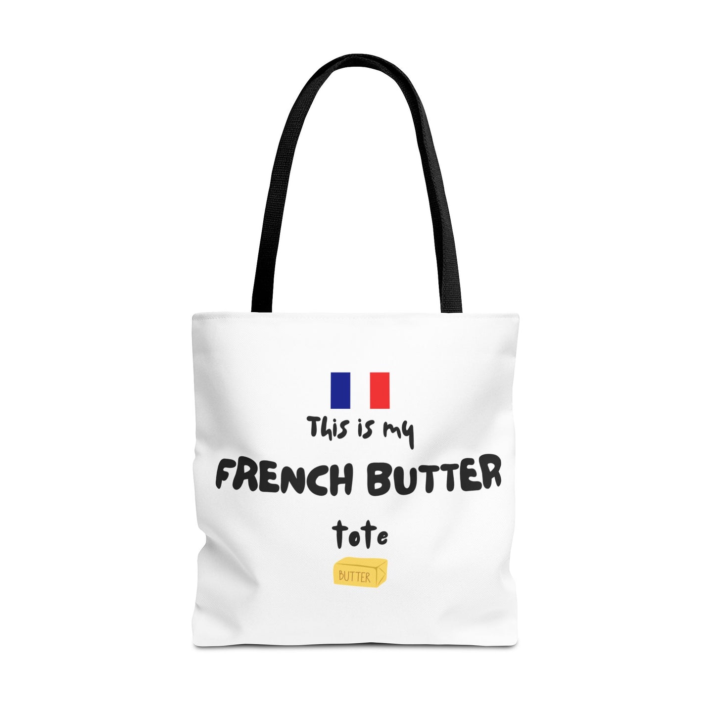 French Butter Tote Bag - Perfect for Food Lovers, International Flight Crews, Shopping, Beach Days, Eco-Friendly Gift, Summer Outings