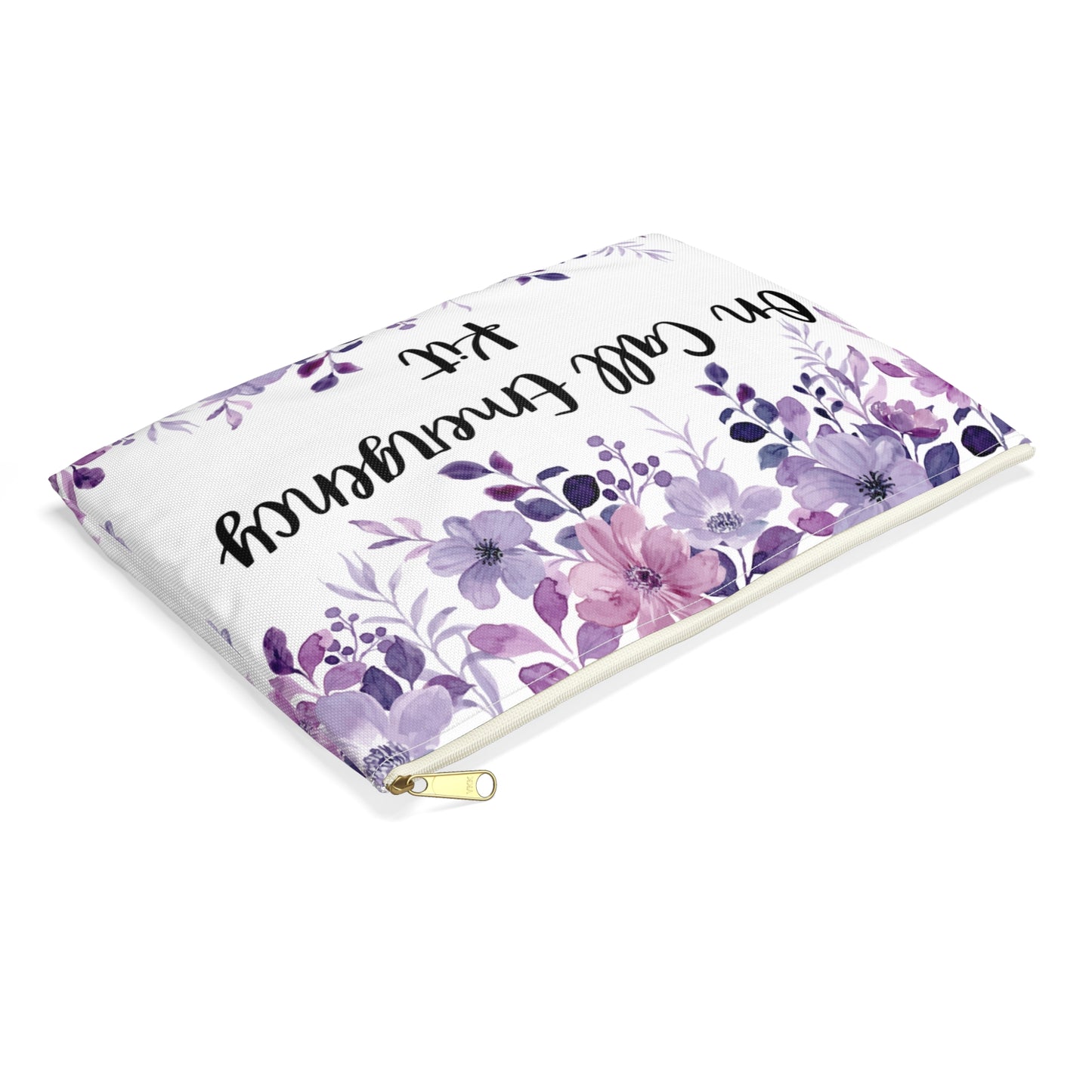 Floral "On Call Emergency Kit" Pouch, Travel Accessories, Makeup Organizer, Gift for Nurses, Health Care Essentials