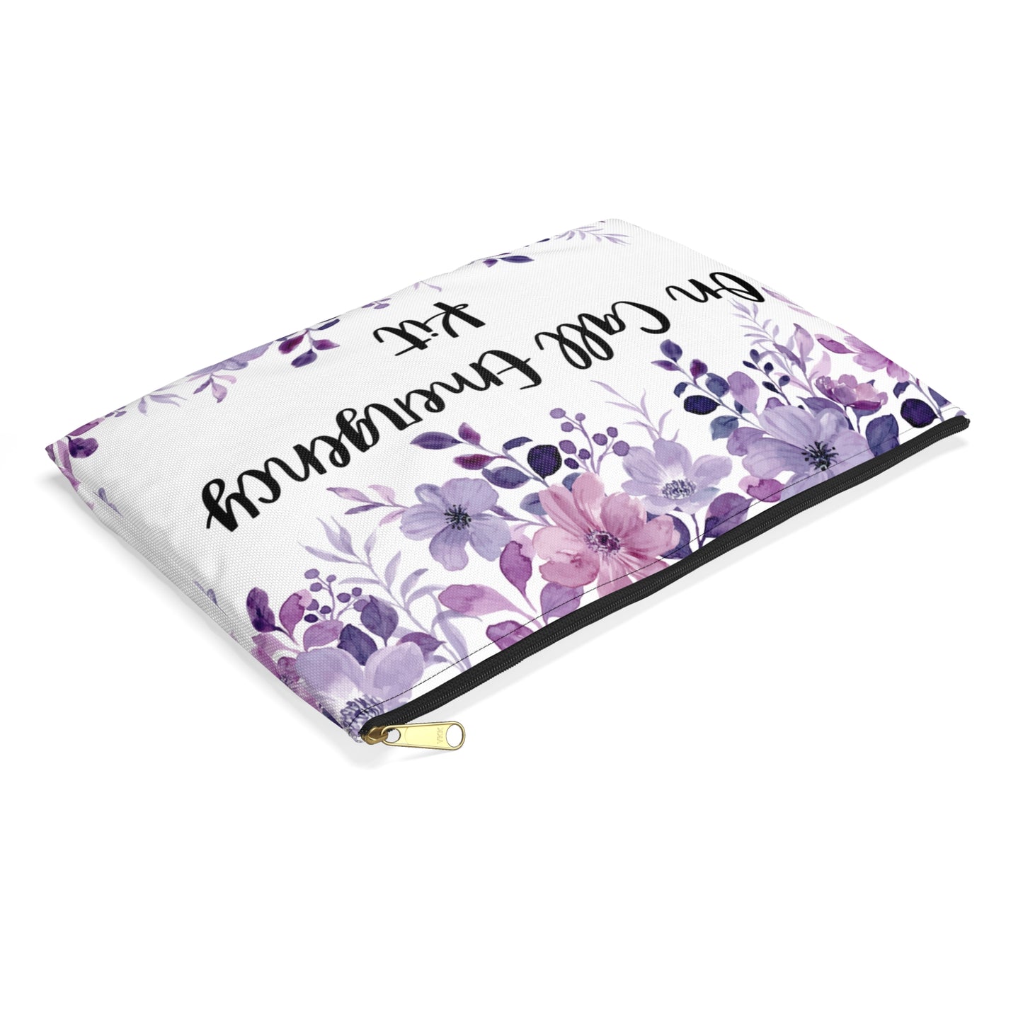 Floral "On Call Emergency Kit" Pouch, Travel Accessories, Makeup Organizer, Gift for Nurses, Health Care Essentials
