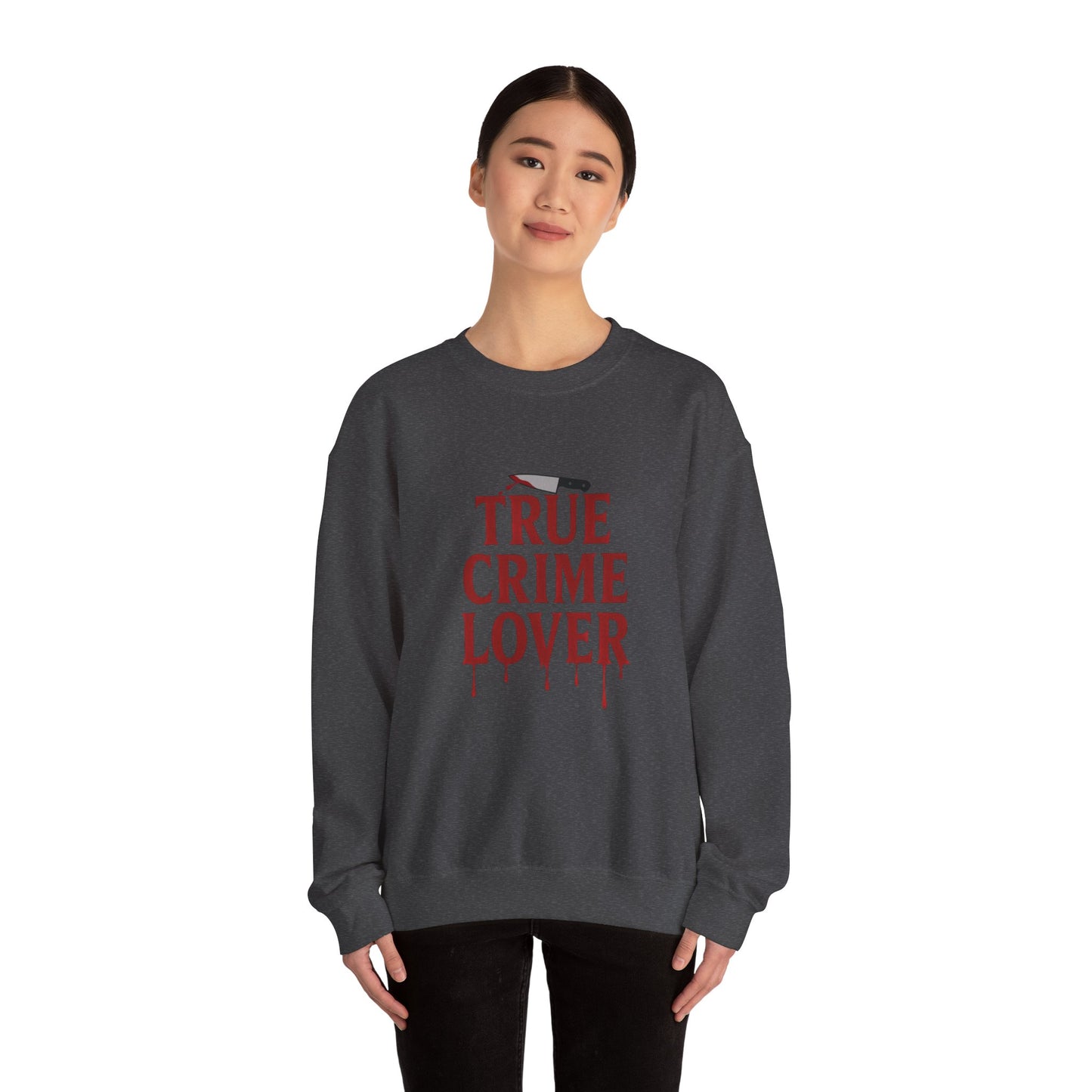 True Crime Lover Sweatshirt- Cozy Murder Show Crewneck, Funny Gift for Crime Junkies, Podcast Bingers & Sleuth Queens