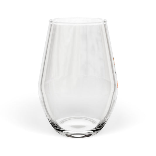 Ghostly BOOkish Stemless Wine Glass, Halloween Gift, Wine Lover's Glass, Halloween Decor, Fun Glassware, Novelty Drinkware