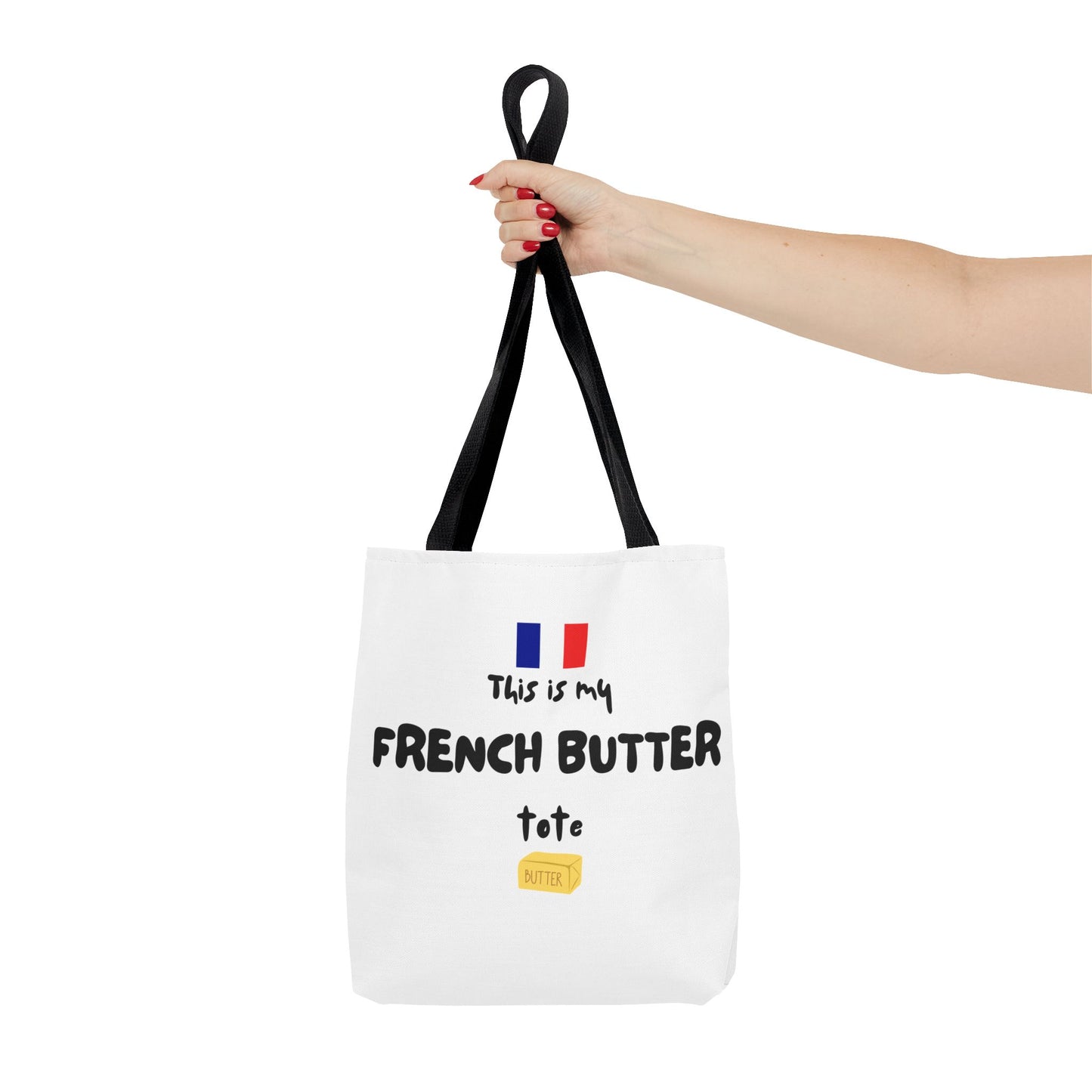 French Butter Tote Bag - Perfect for Food Lovers, International Flight Crews, Shopping, Beach Days, Eco-Friendly Gift, Summer Outings