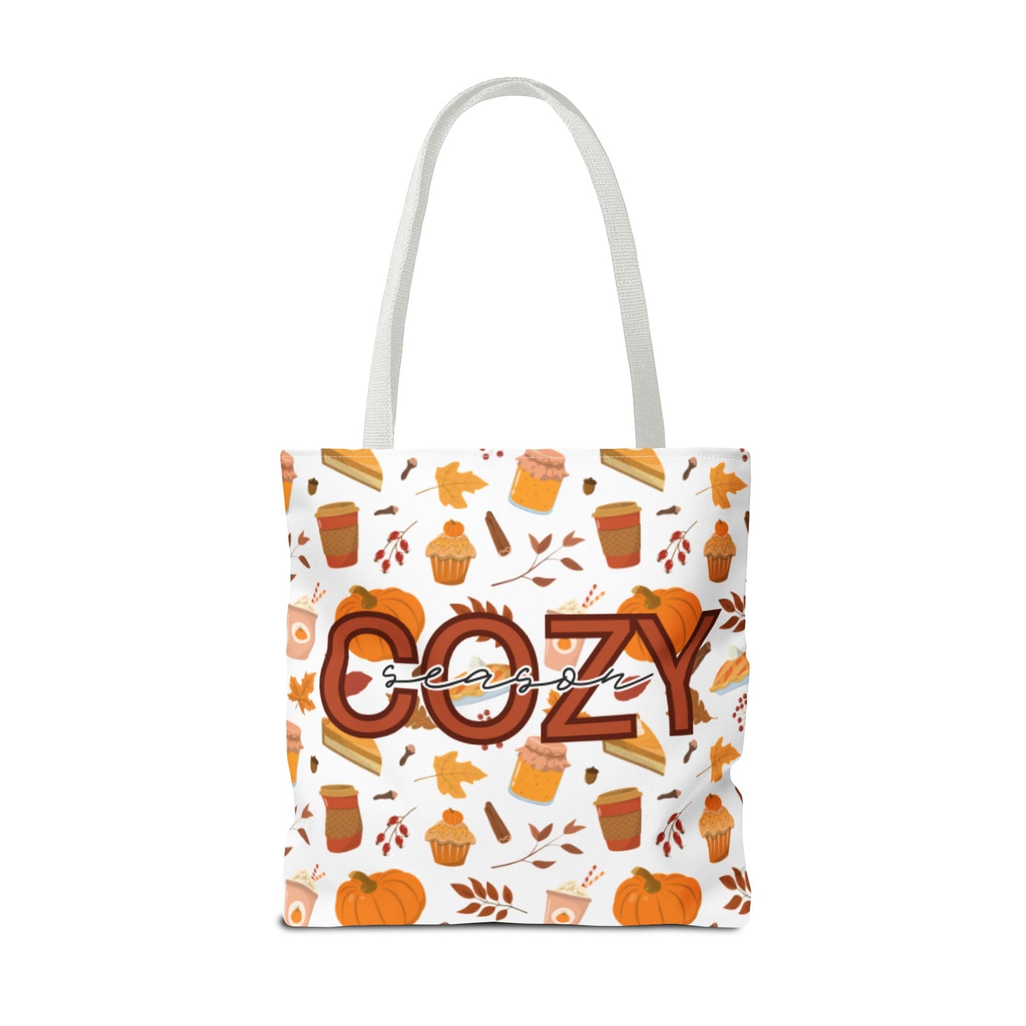 Cozy Season Tote Bag, Fall Tote, Autumn Bag, Halloween Shopping Bag, Seasonal Gift, Eco-Friendly Tote