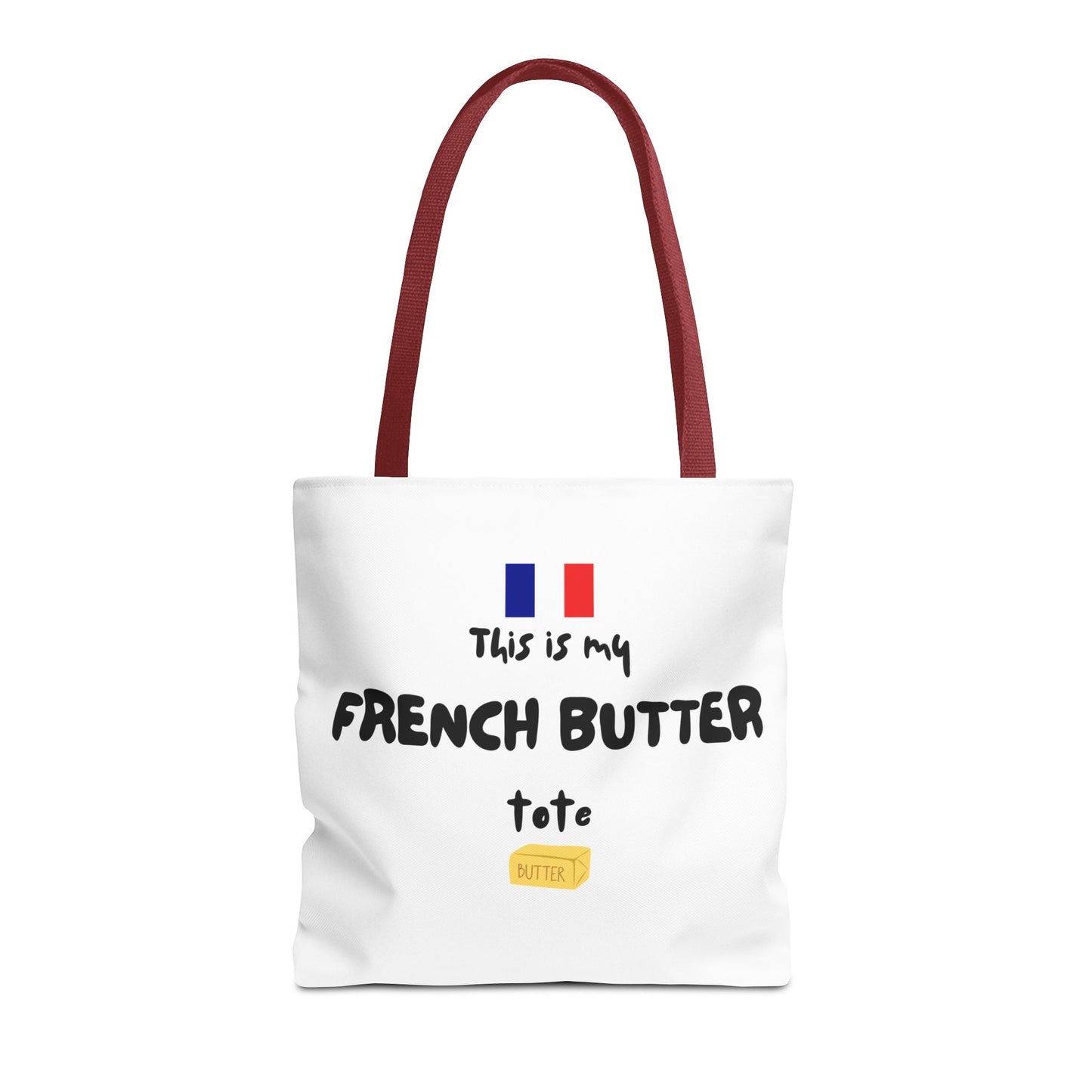 French Butter Tote Bag - Perfect for Food Lovers, International Flight Crews, Shopping, Beach Days, Eco-Friendly Gift, Summer Outings