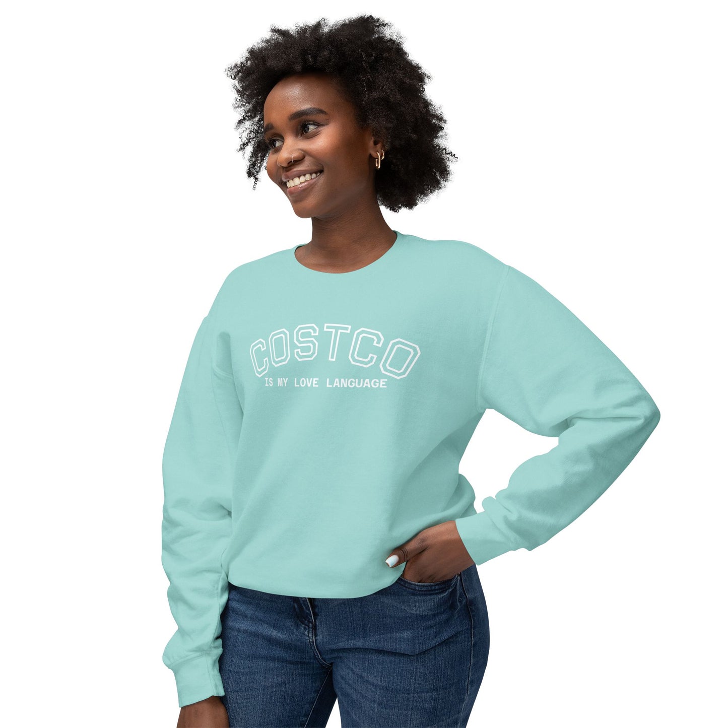 Costco Love Language Sweatshirt, Unisex Crewneck, Cozy Gift for Food Lovers, Casual Fashion, Great for Holidays & Everyday Wear