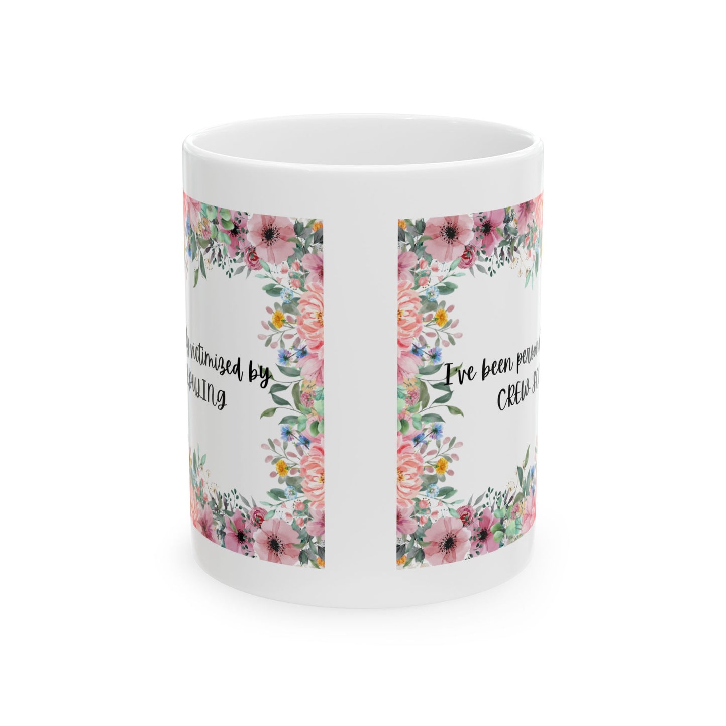 Floral "Victimized by Crew Scheduling" Mug | Perfect Gift for Friends, Family, Coffee Lovers, Birthday, or Just Because