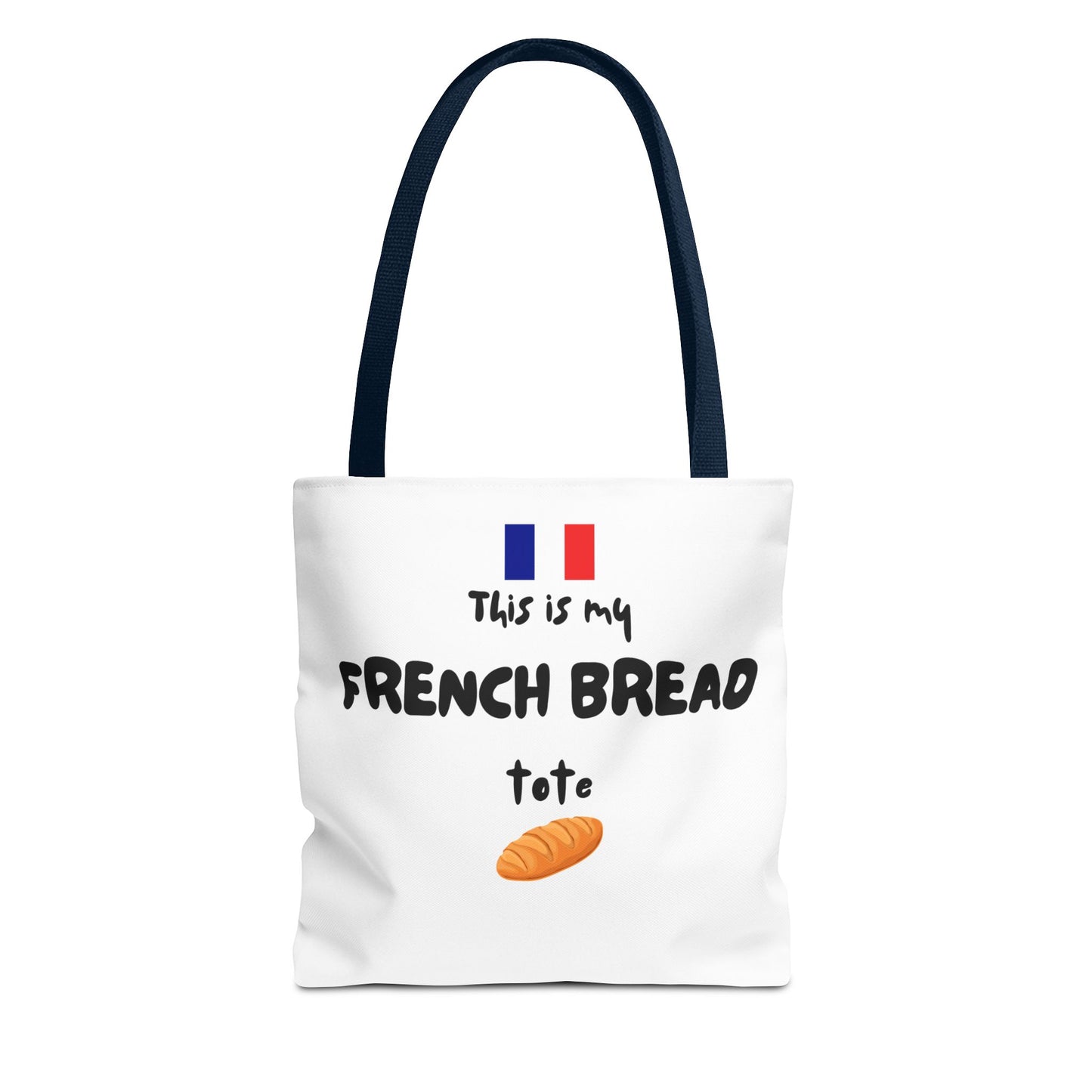 French Bread Tote Bag - Perfect for International Flight Crews, Fun Grocery Bag, Market Tote, Shopping Bag, Gift for Bakers, Bread Lovers, French Culture