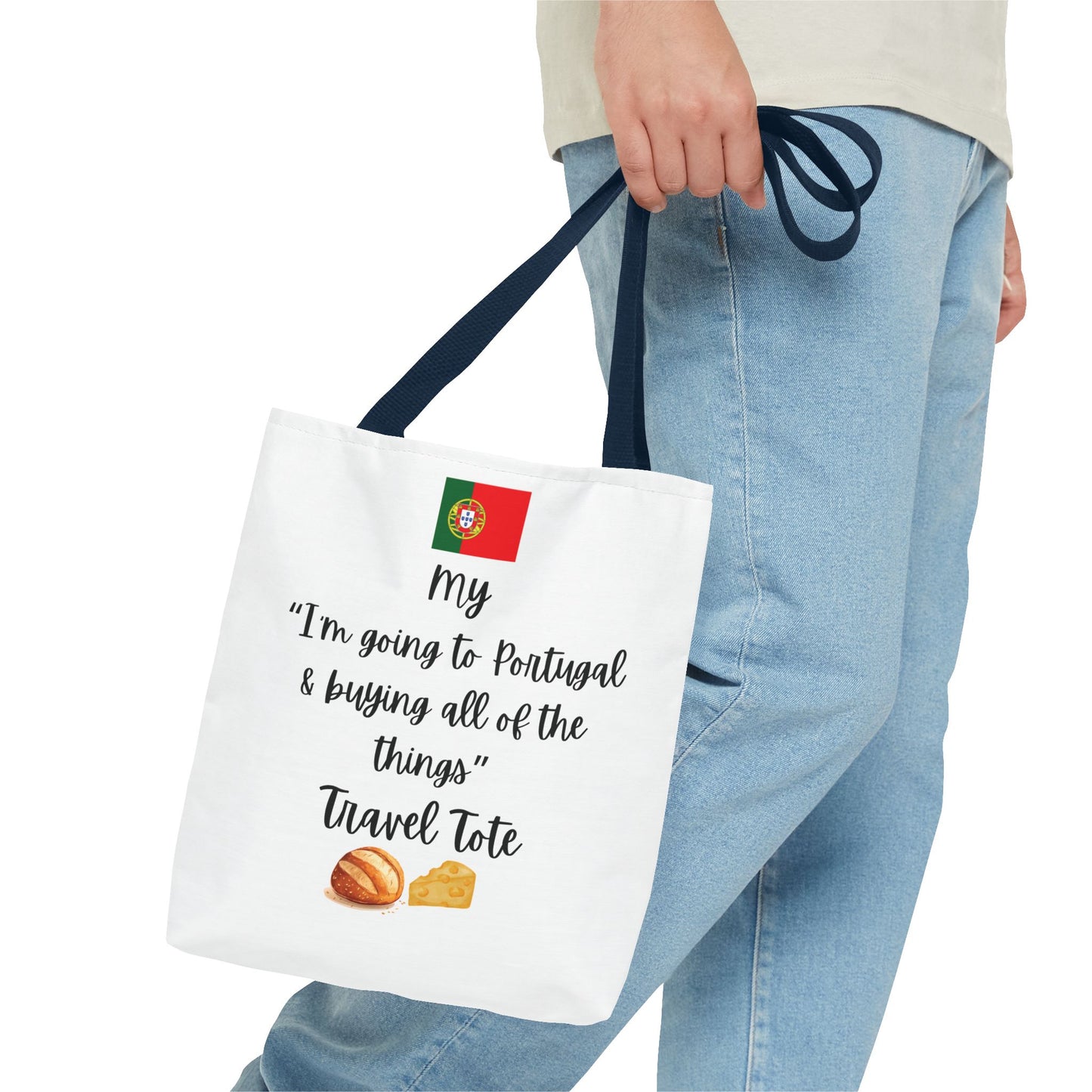Travel Tote Bag – "My I'm Going to Portugal & Buying All of The Things" – Perfect for Flight Crews, Vacation, Beach, Shopping, Gift for Travelers, Adventure