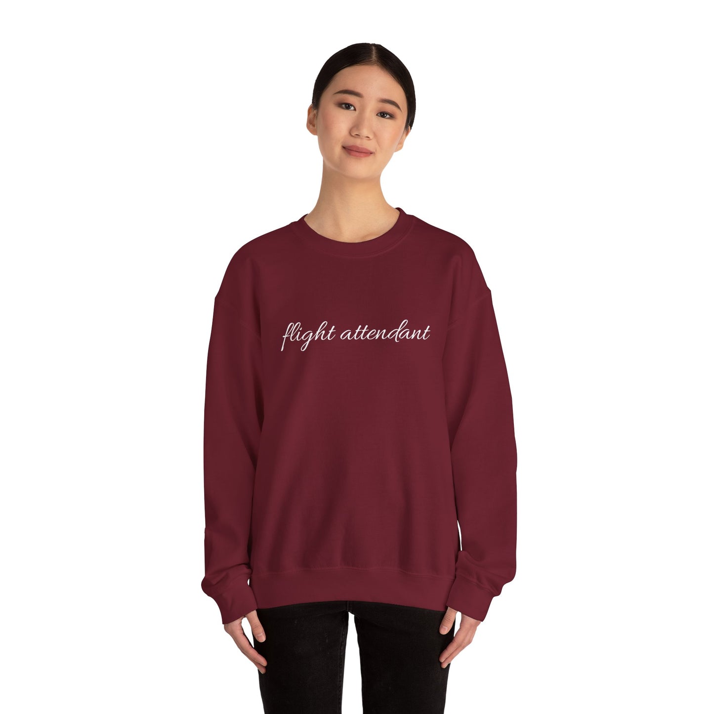 Flight Attendant Sweatshirt- Cozy Crew Life Pullover, Funny Airline Crew Gift, Travel Day Essential for Aviation Lovers
