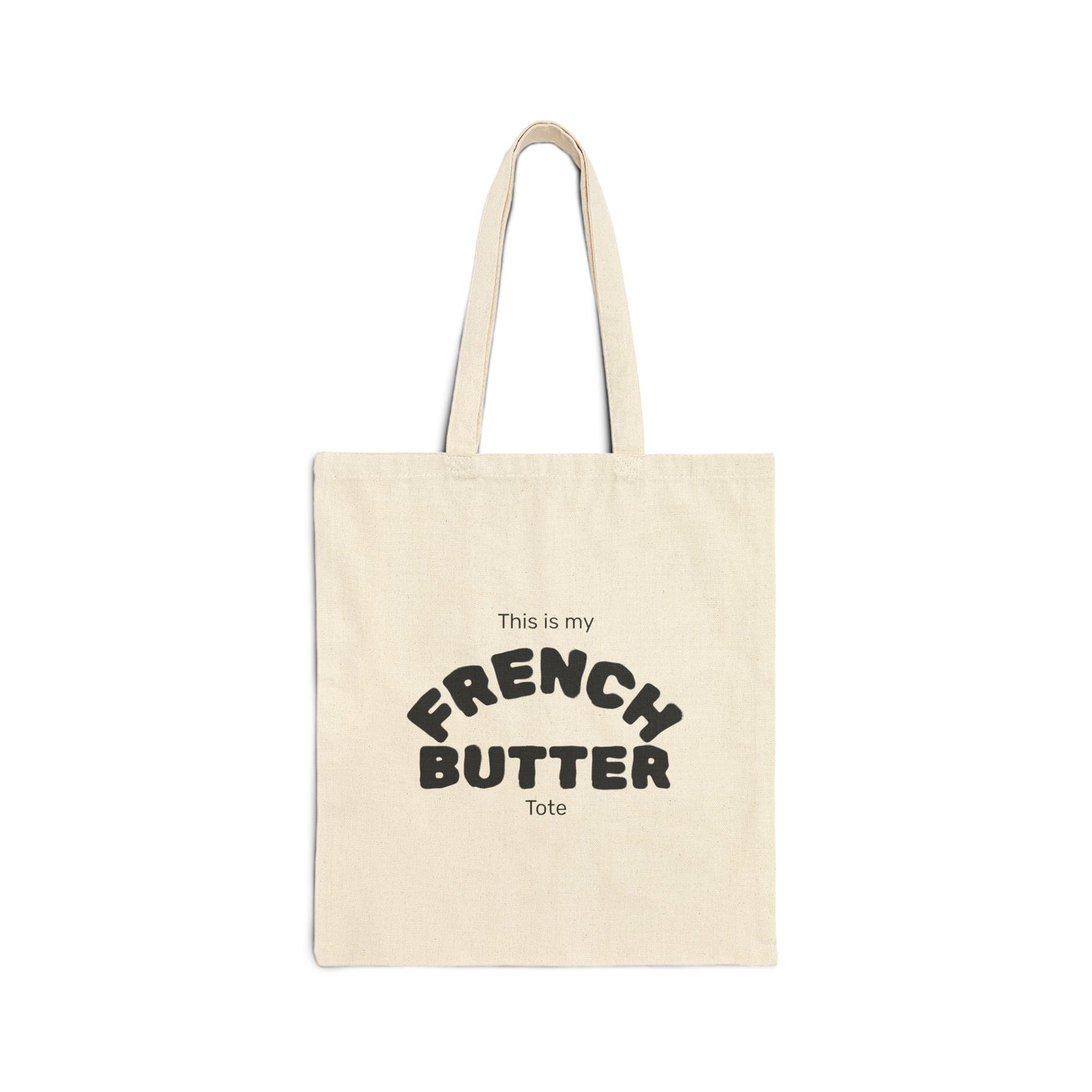 French Butter Tote Bag- Chic Market Bag for Flight Crew, Food Lovers, Parisian Aesthetic Grocery Tote, Funny Bougie Gift
