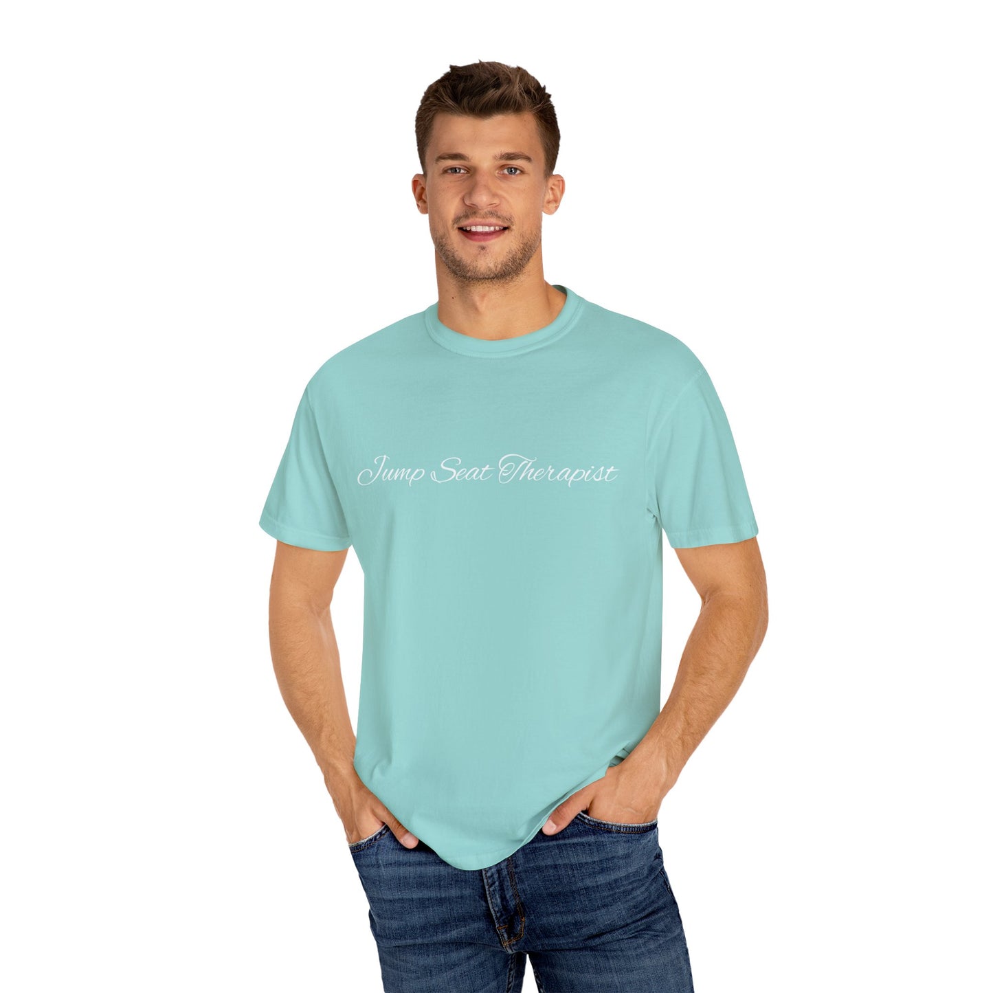 Jump Seat Therapist T-Shirt- Funny Flight Attendant Tee, Cabin Crew Life Shirt, Sarcastic Aviation Gift for Airline Workers