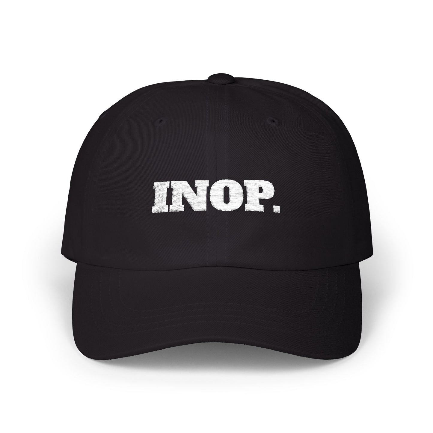 INOP. Cap- Funny Flight Crew Baseball Cap, Aviation-Inspired Hat, Grounded and Over It Airline Humor Gift